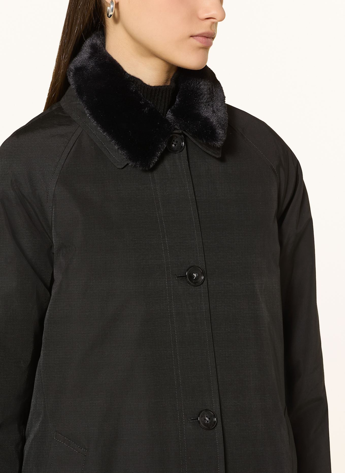 WOOLRICH 2-in-1-Mantel: SCHWARZ