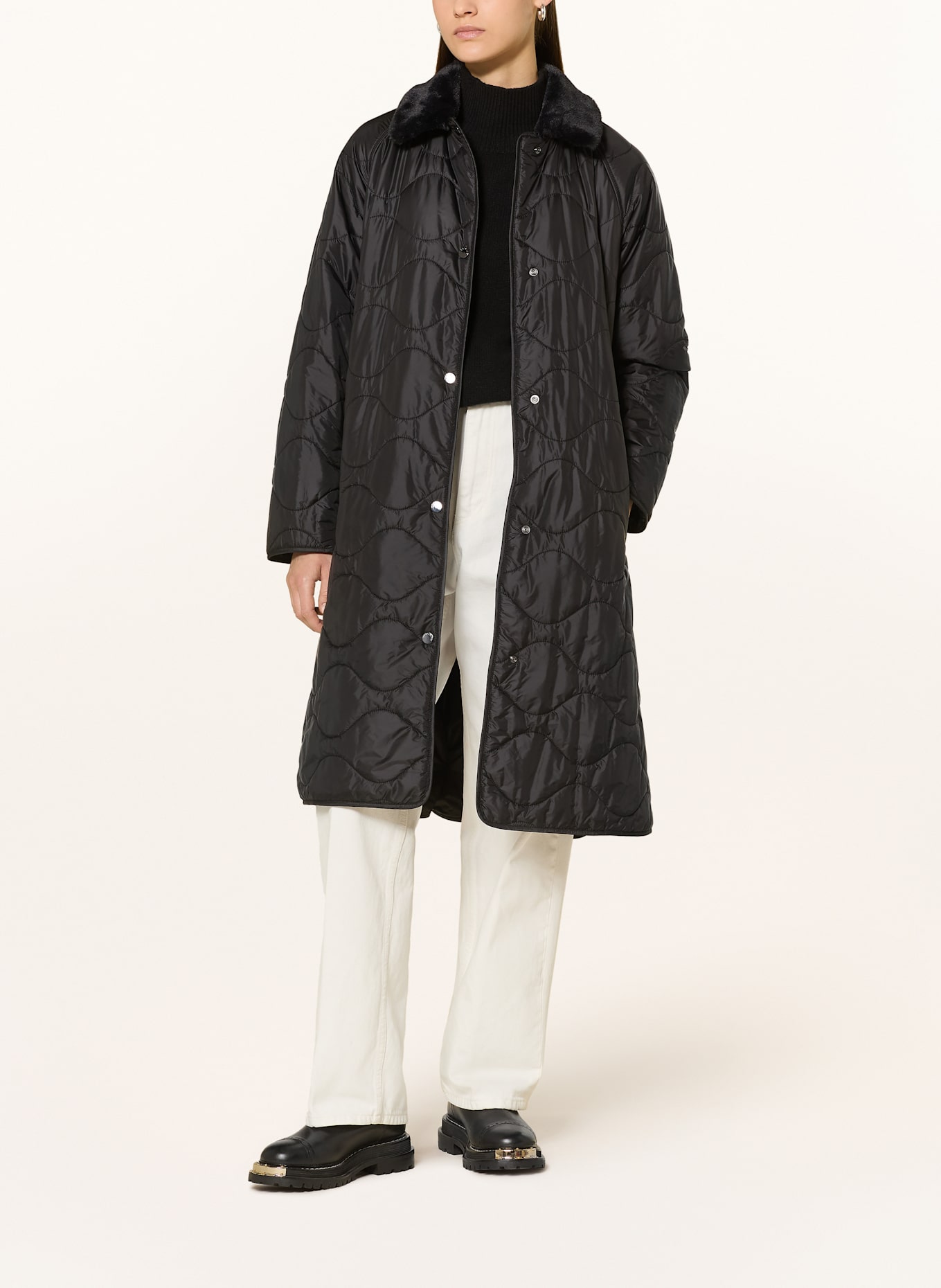 WOOLRICH 2-in-1-Mantel: SCHWARZ