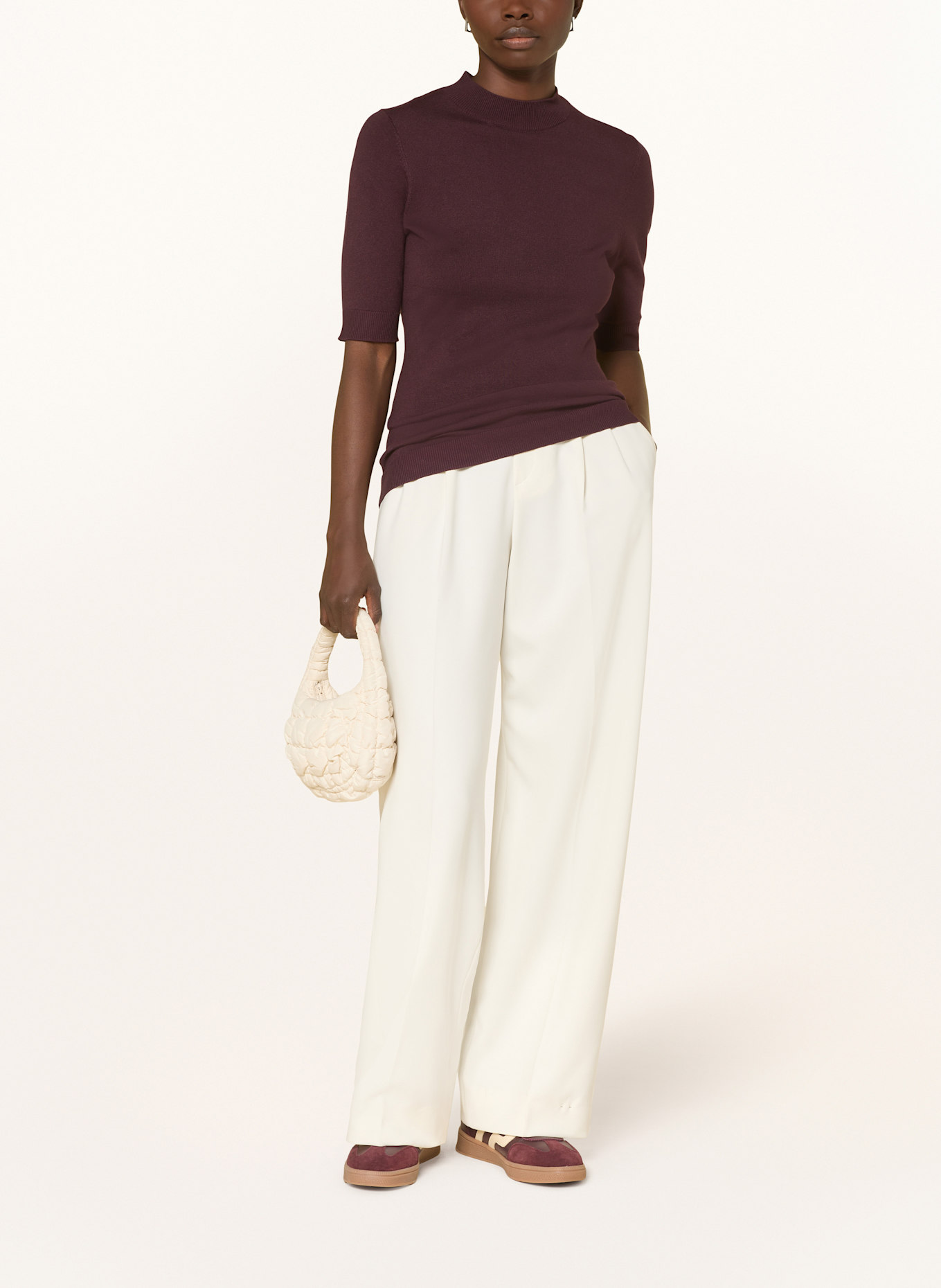 comma Strickshirt: DUNKELLILA