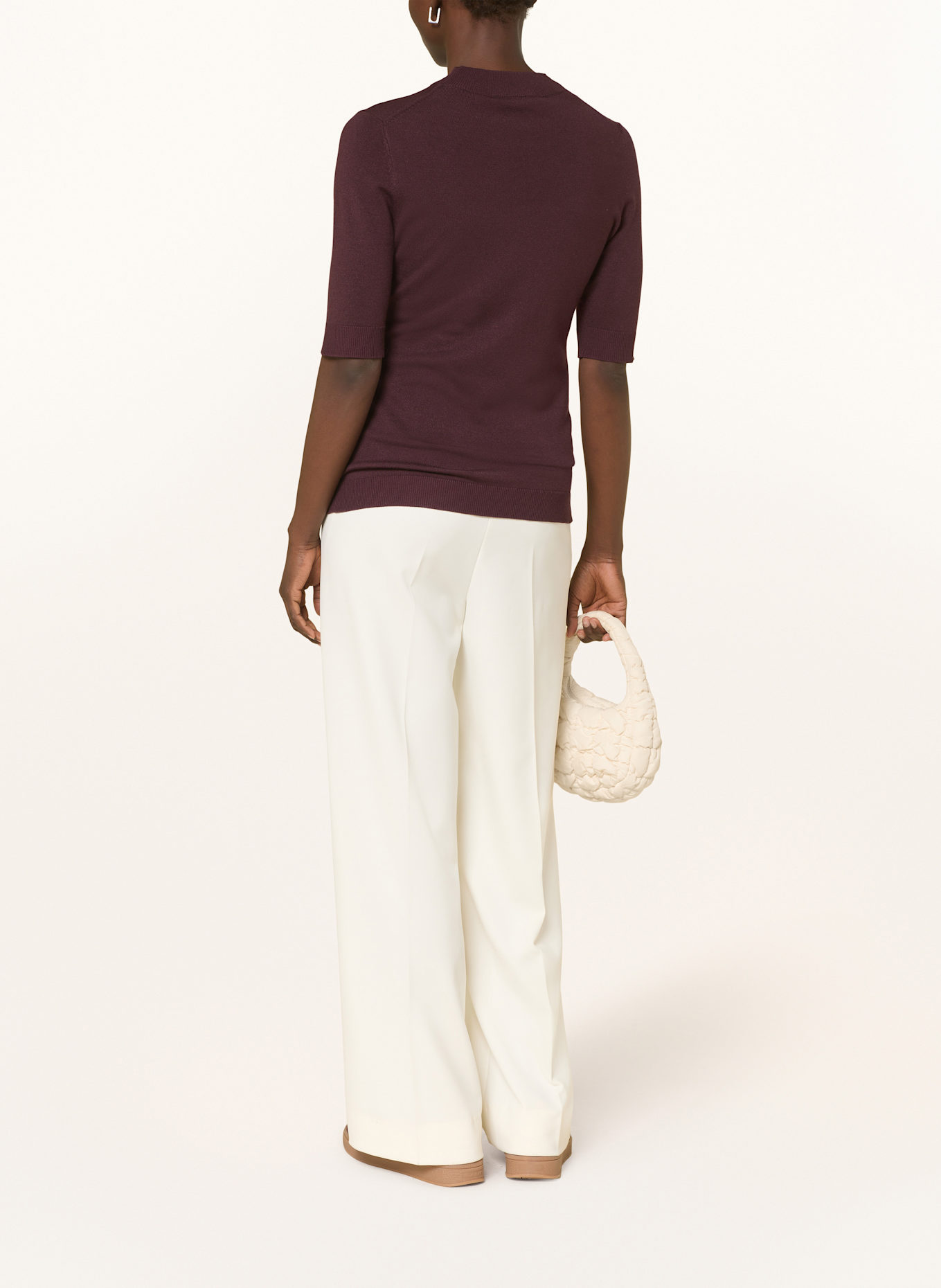 comma Strickshirt: DUNKELLILA