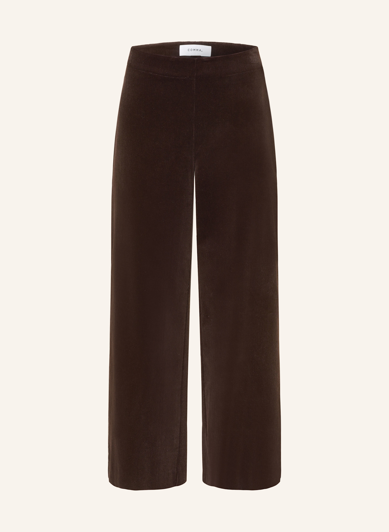 comma 7/8 corduroy pants: DARK BROWN