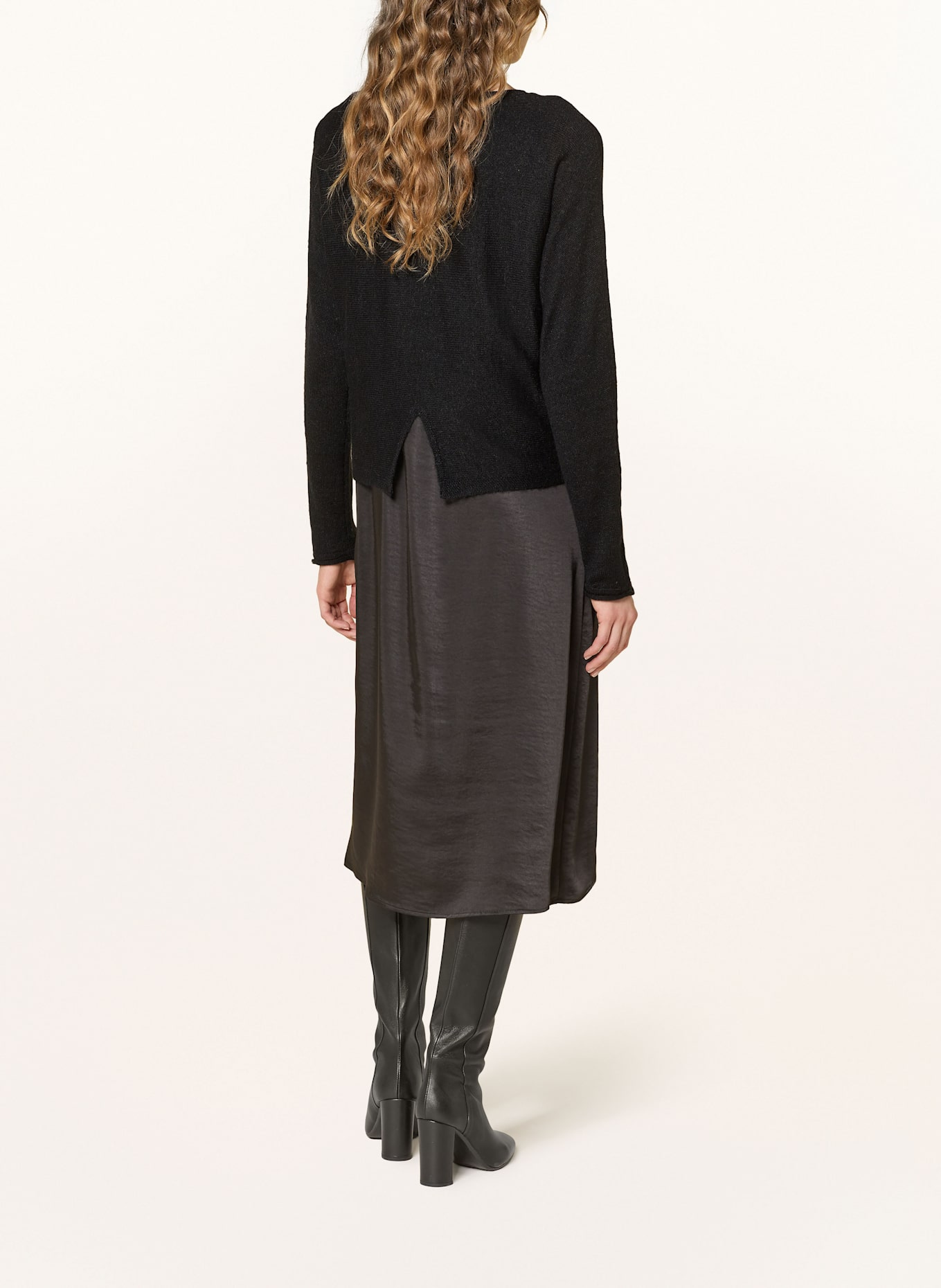 s.Oliver BLACK LABEL Set: Kleid und Pullover: SCHWARZ