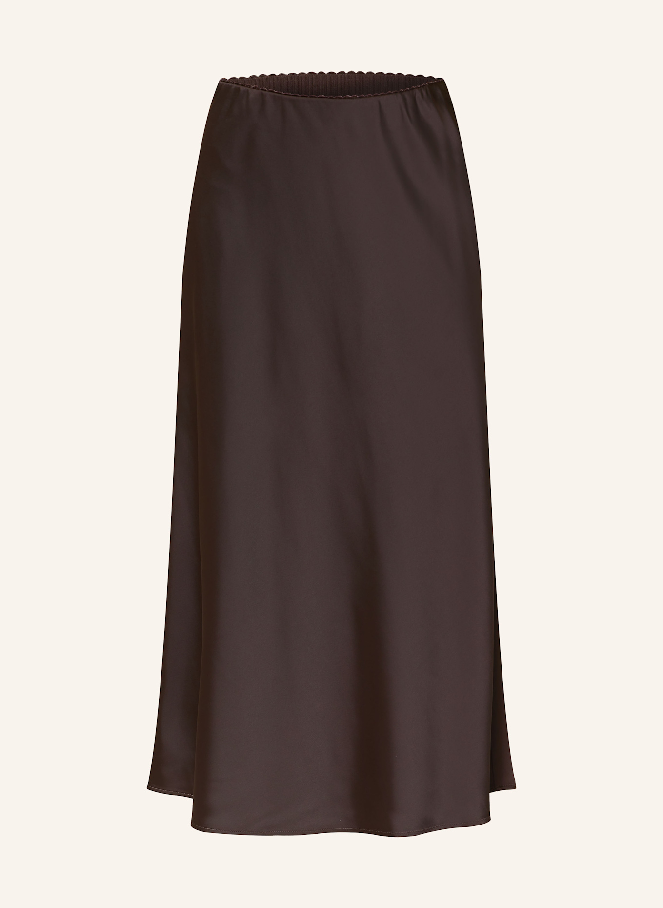 s.Oliver BLACK LABEL Satinrock: DUNKELBRAUN