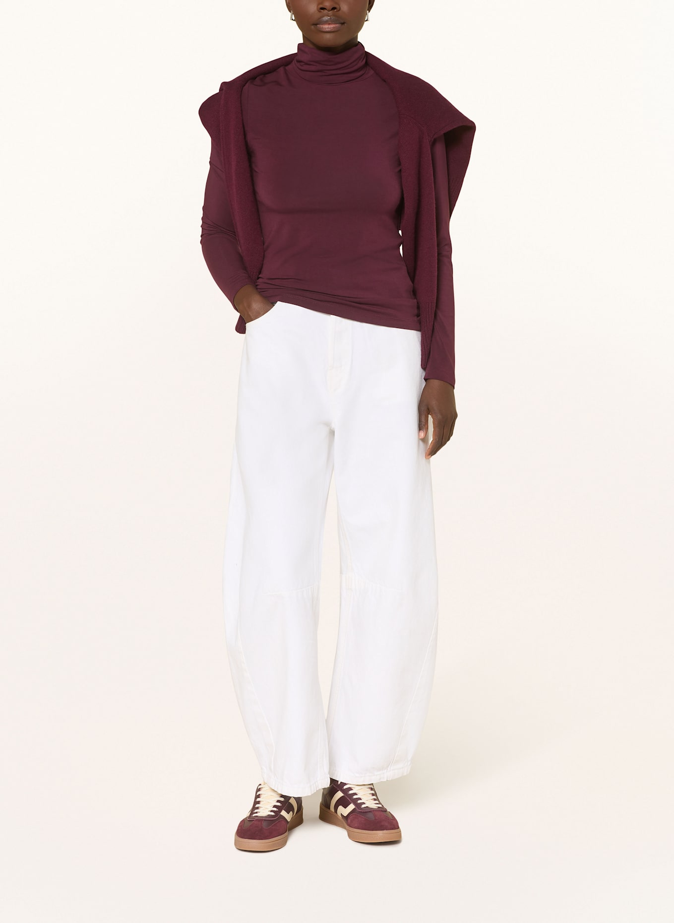darling harbour Rollkragenshirt: BORDEAUX