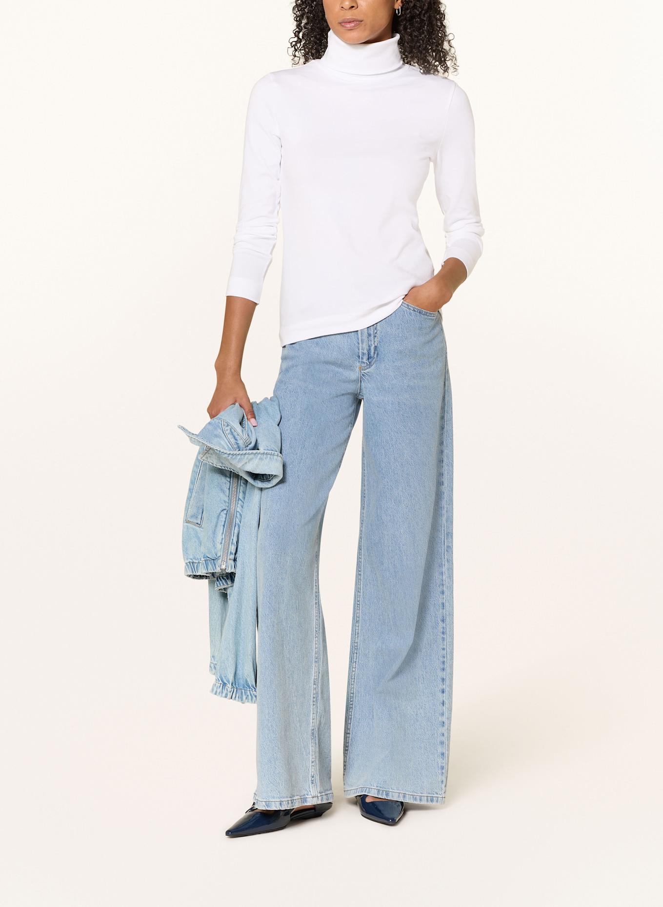 darling harbour Turtleneck shirt: WHITE
