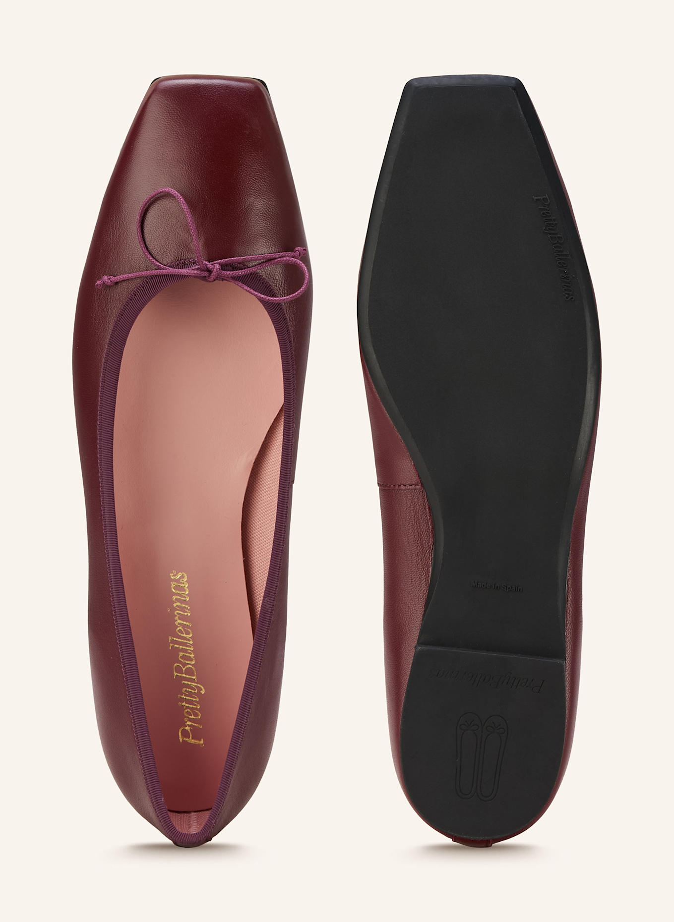 Pretty Ballerinas Ballet flats CAMILLE: DARK RED