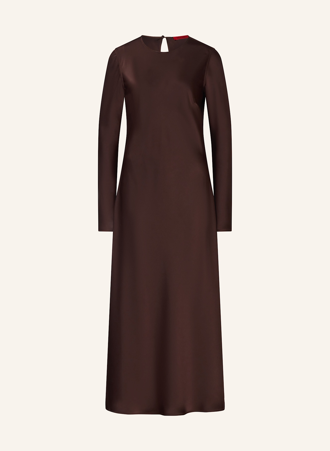 MAX & Co. Satinkleid GIRAFFA: DUNKELBRAUN