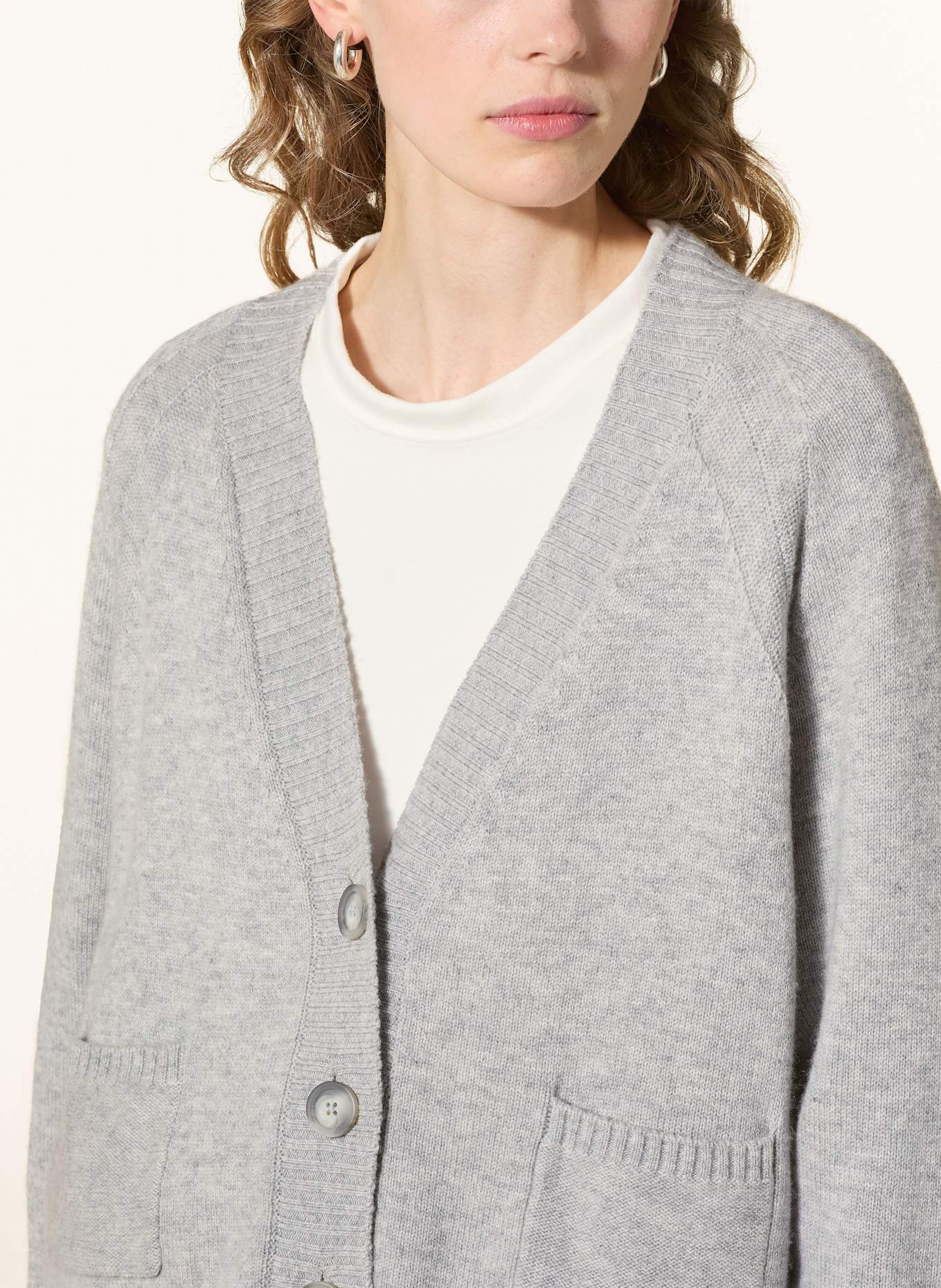 MAX & Co. Strickjacke SIGLA: HELLGRAU