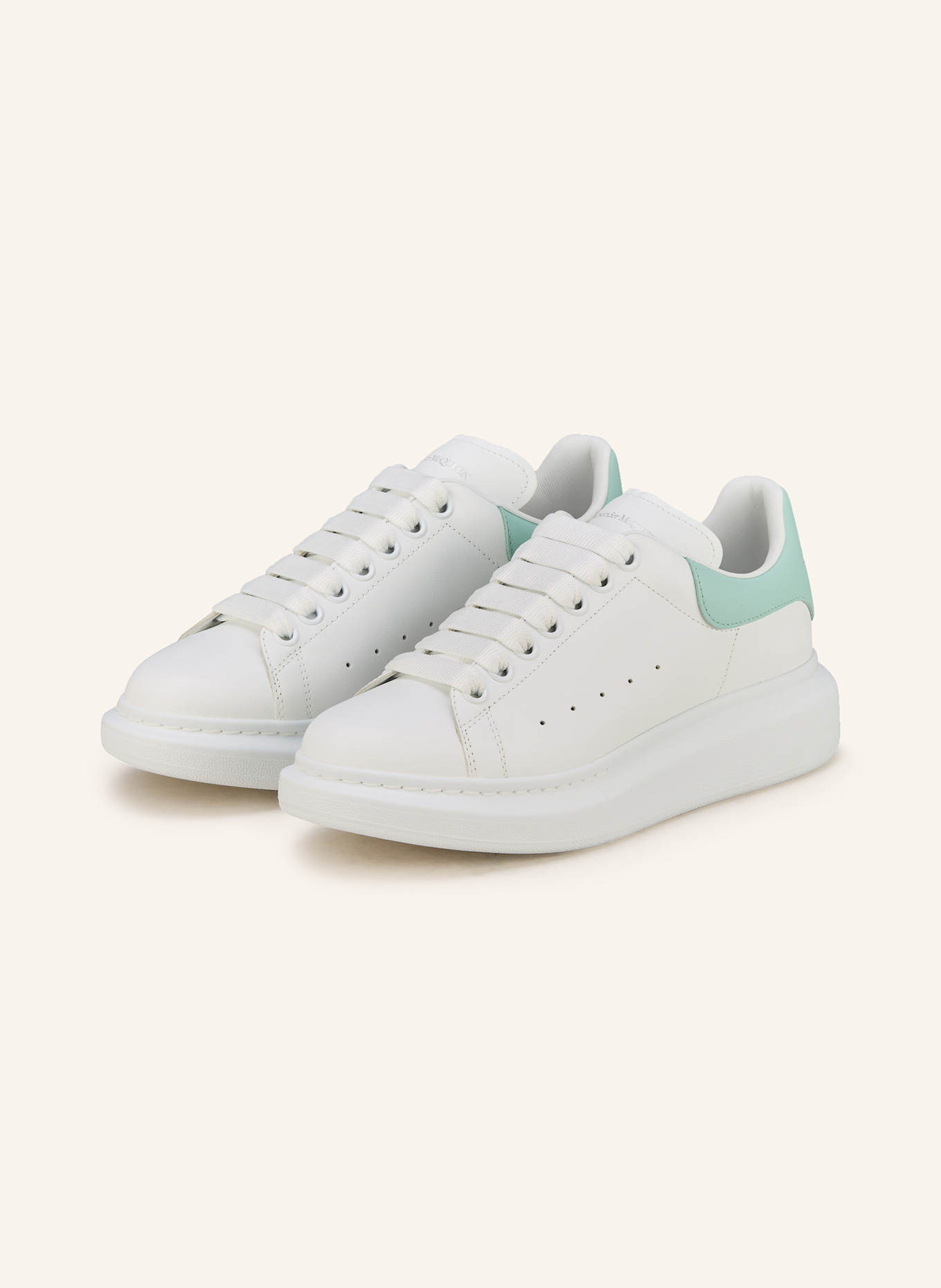 McQUEEN Sneaker: WEISS/ MINT