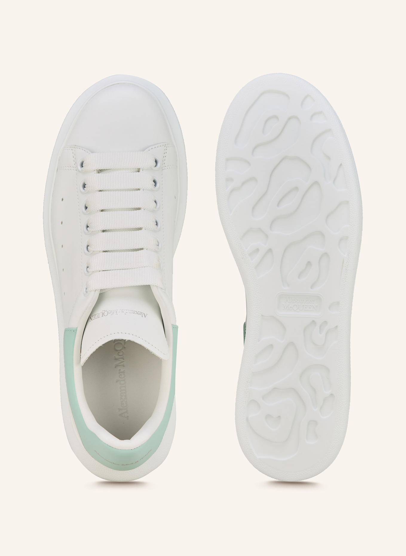 McQUEEN Sneaker: WEISS/ MINT