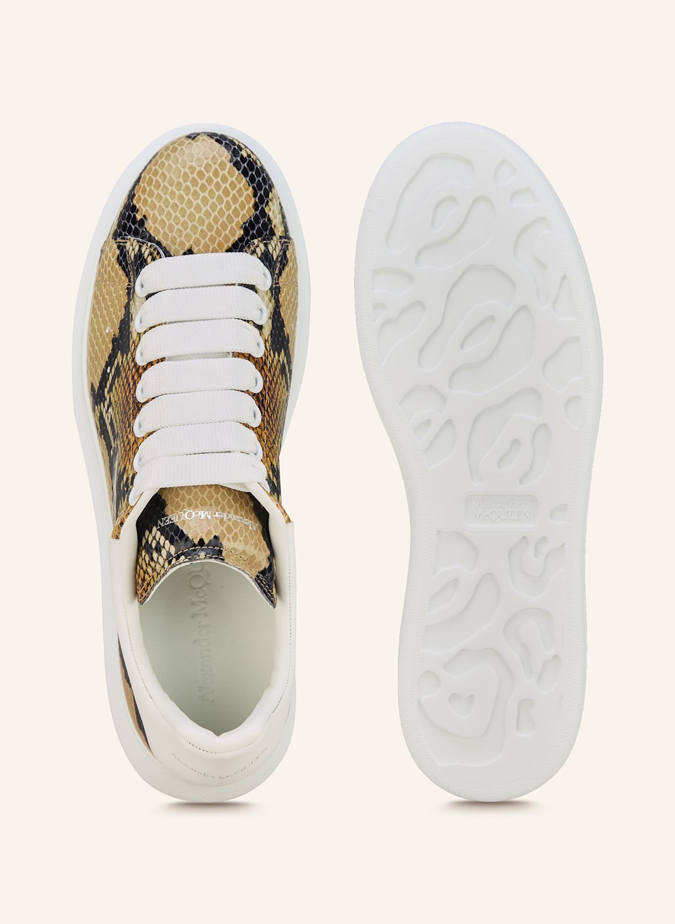 McQUEEN Sneaker: OLIV/ SCHWARZ/ KHAKI