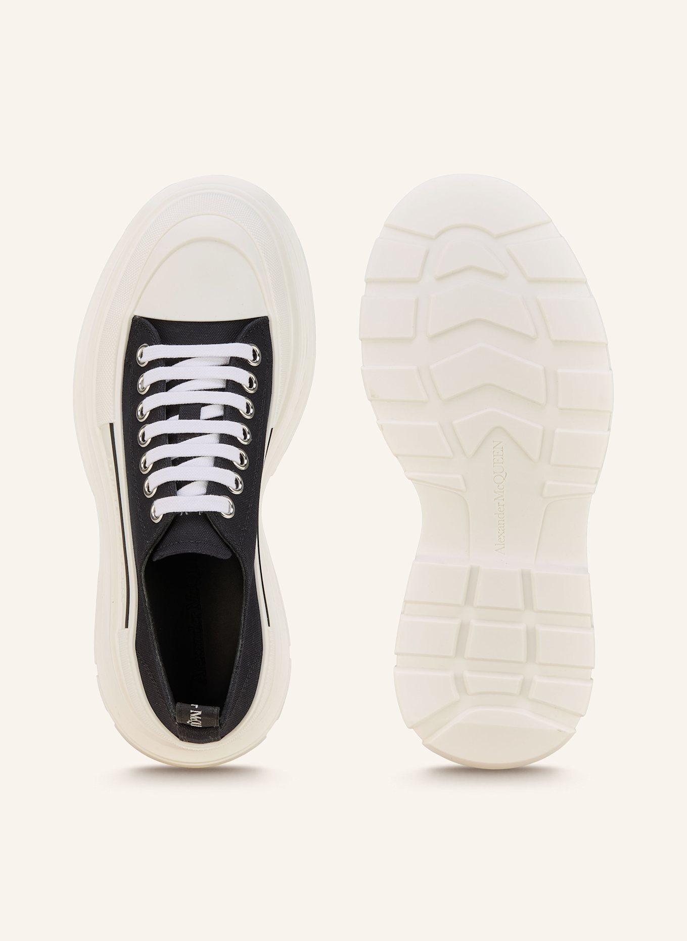 McQUEEN Sneaker: SCHWARZ/ WEISS