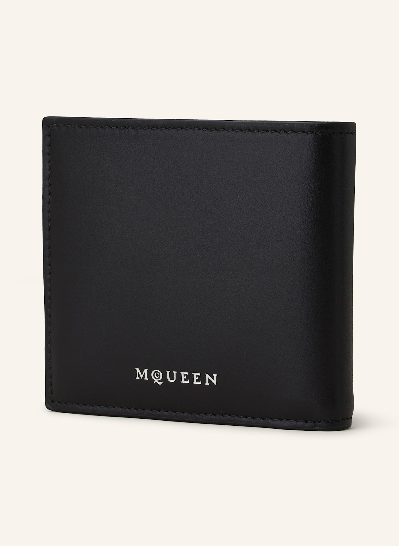 McQUEEN Kartenetui: SCHWARZ / SILBER