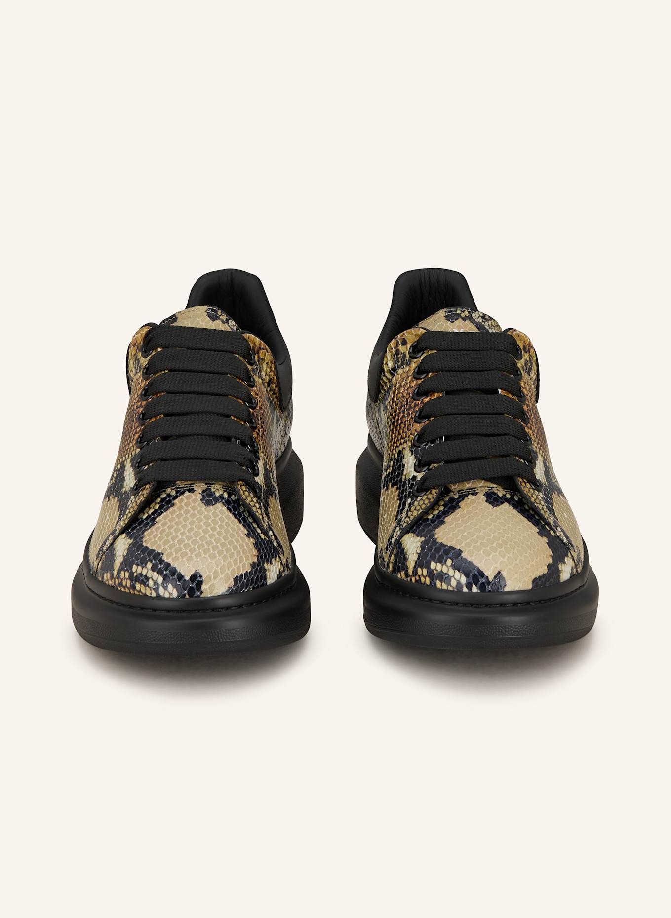 McQUEEN Sneaker: SCHWARZ/ BEIGE