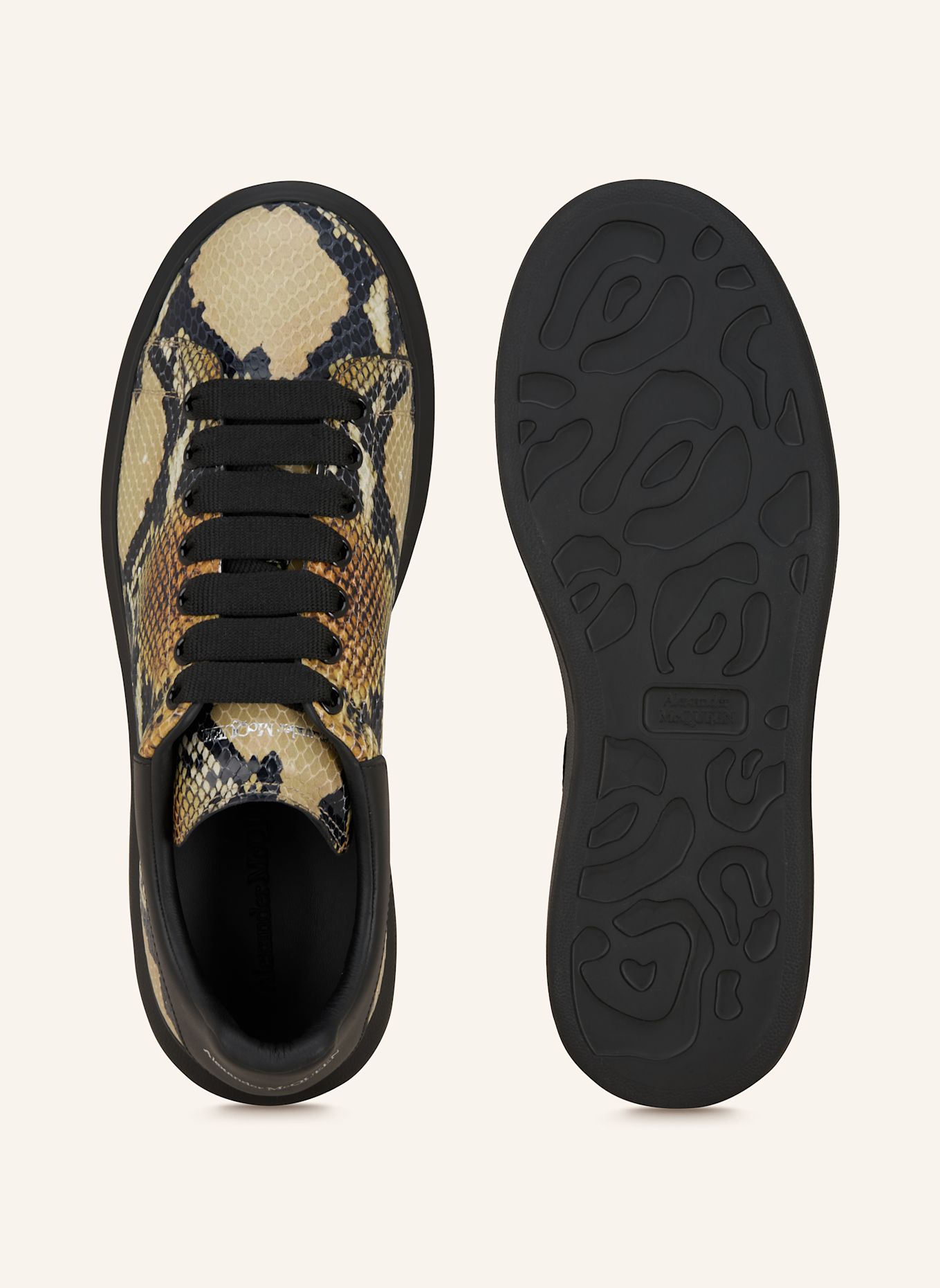 McQUEEN Sneaker: SCHWARZ/ BEIGE