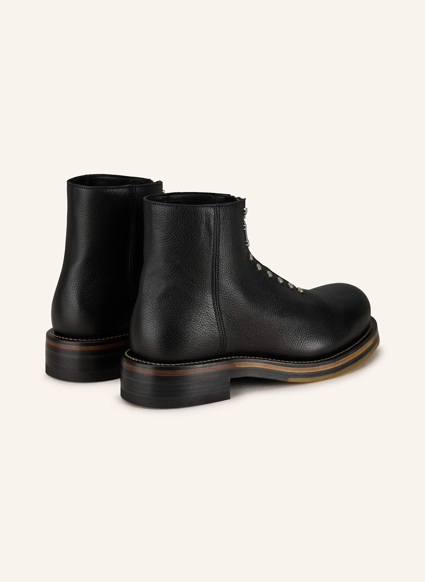McQUEEN Boots mit Nieten: SCHWARZ