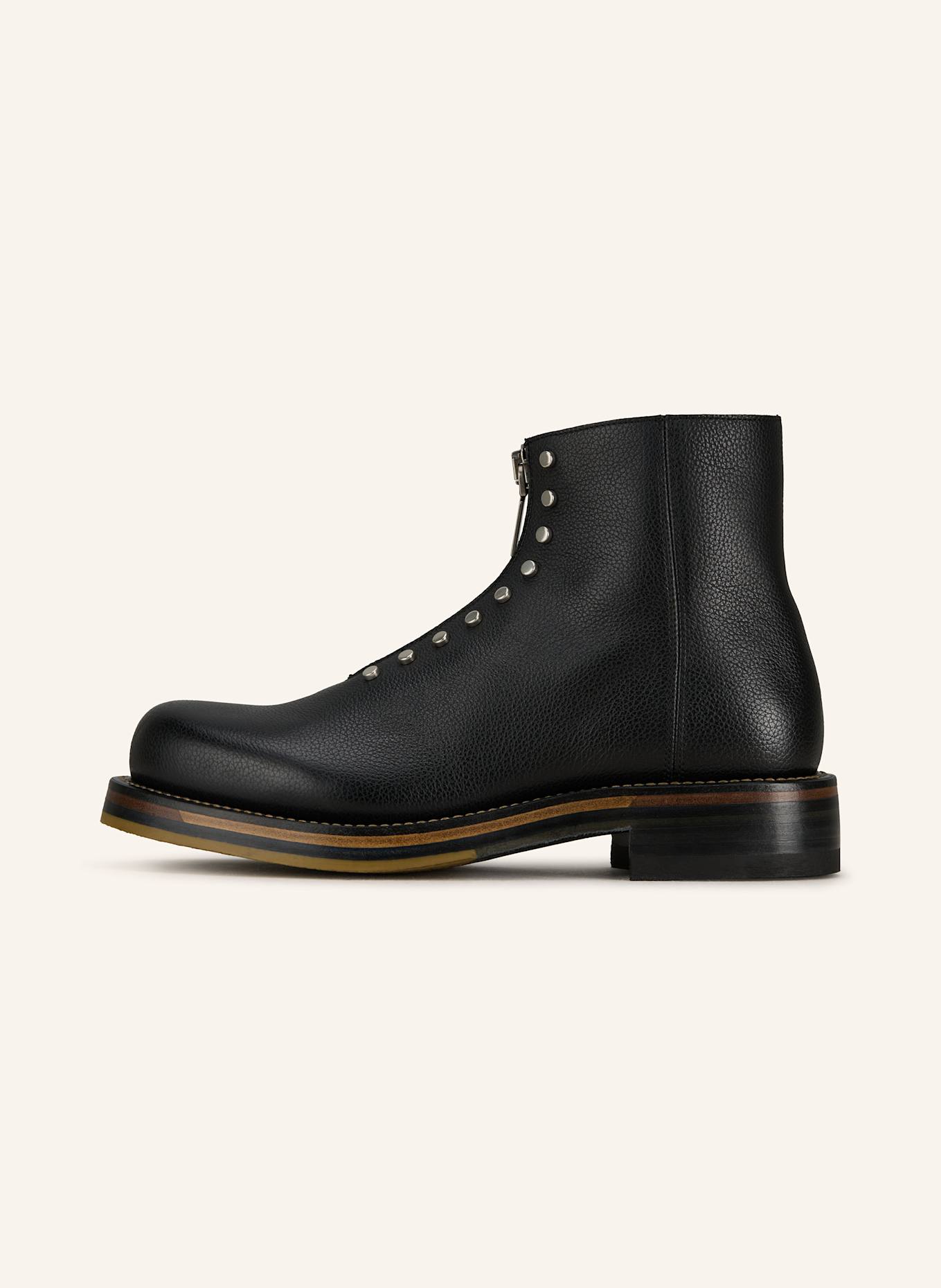 McQUEEN Boots mit Nieten: SCHWARZ