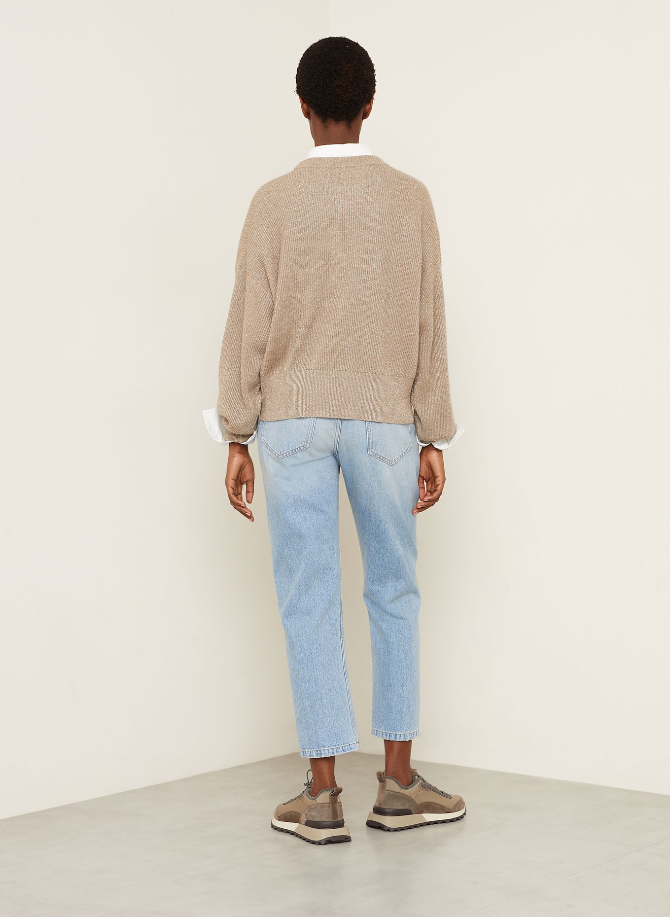 BRUNELLO CUCINELLI 7/8-Jeans: C9044 AGED LIGHT BLUE DENIM