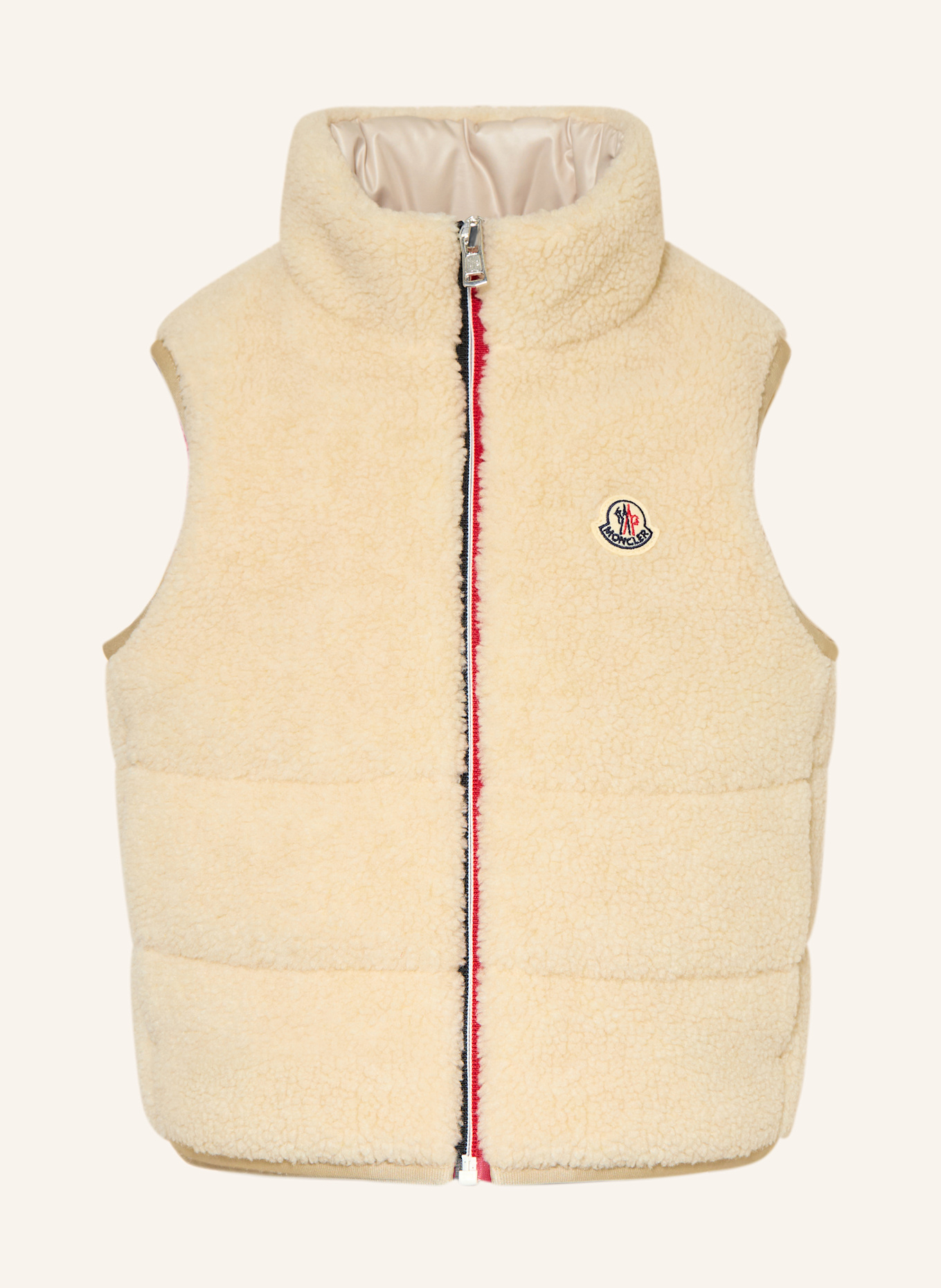 MONCLER enfant Teddyfell-Weste ORIN: ECRU
