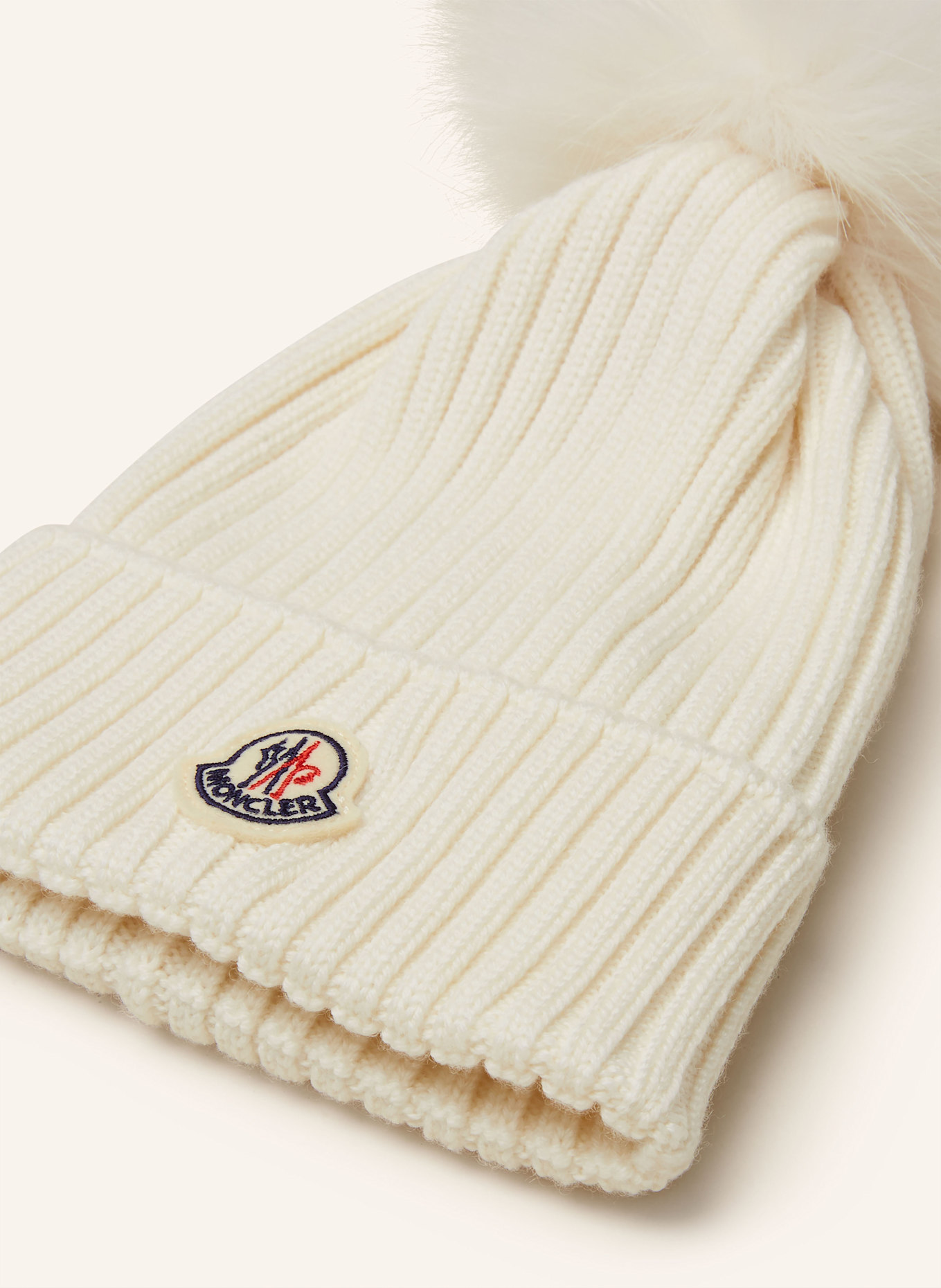 MONCLER enfant Mütze: ECRU