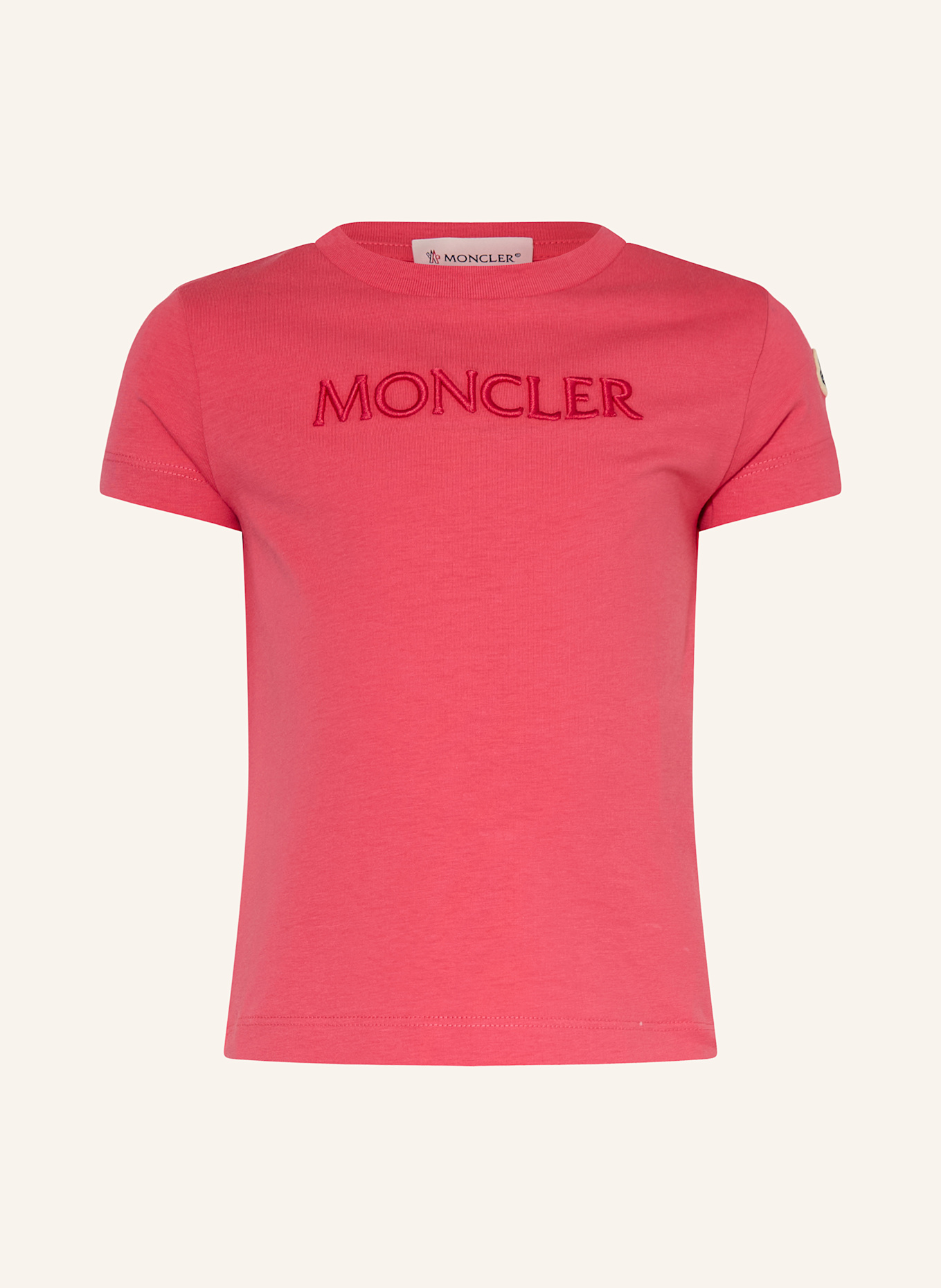 MONCLER enfant T-shirt: JASNOCZERWONY