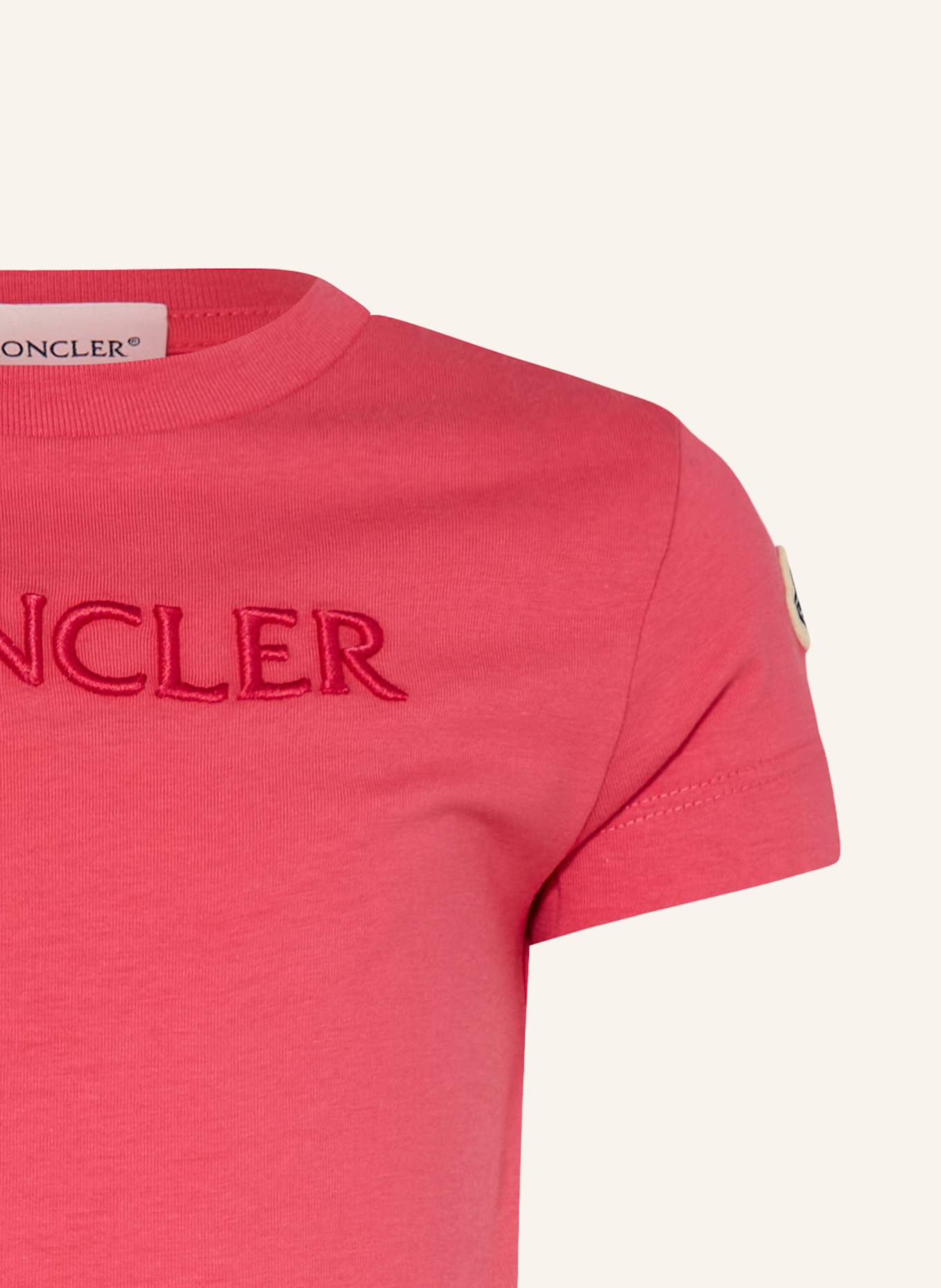MONCLER enfant T-shirt: JASNOCZERWONY
