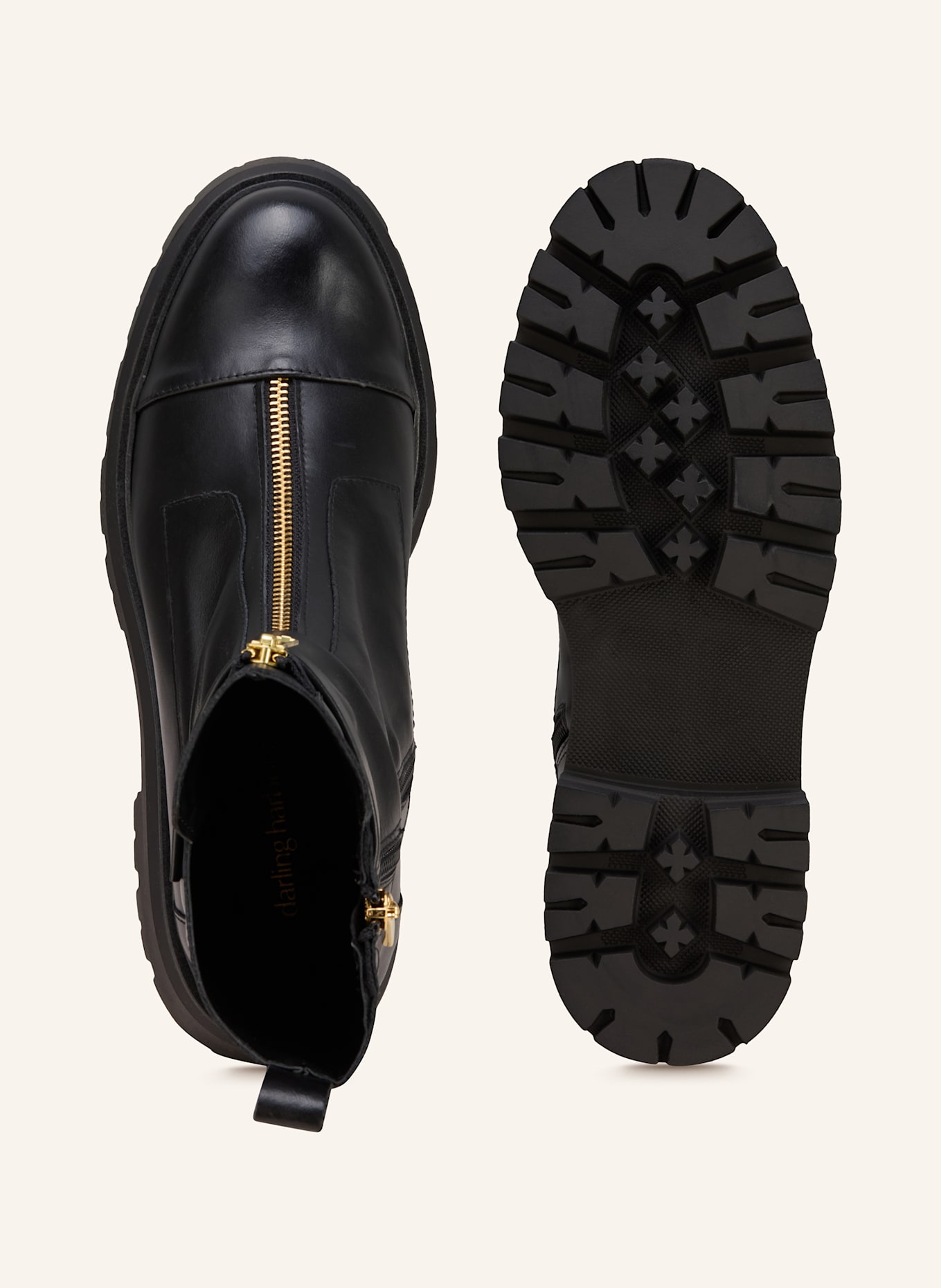 darling harbour Biker Boots: SCHWARZ