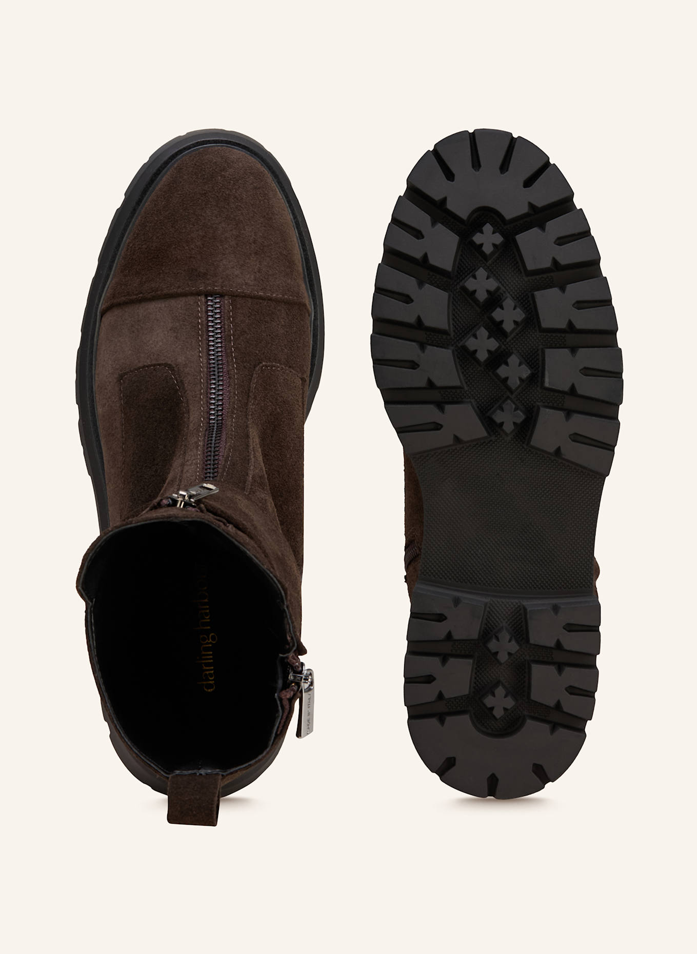 darling harbour Biker Boots: DUNKELBRAUN