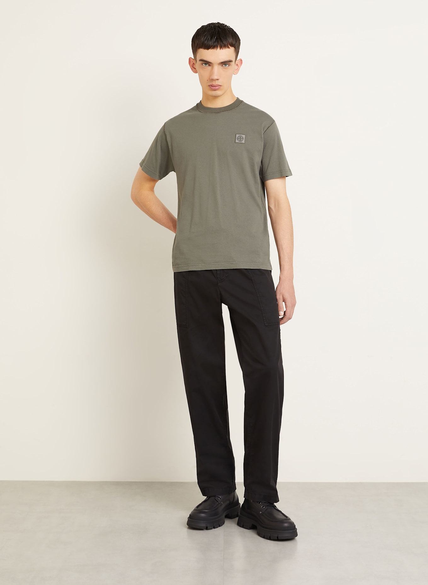 STONE ISLAND T-Shirt: DUNKELGRAU