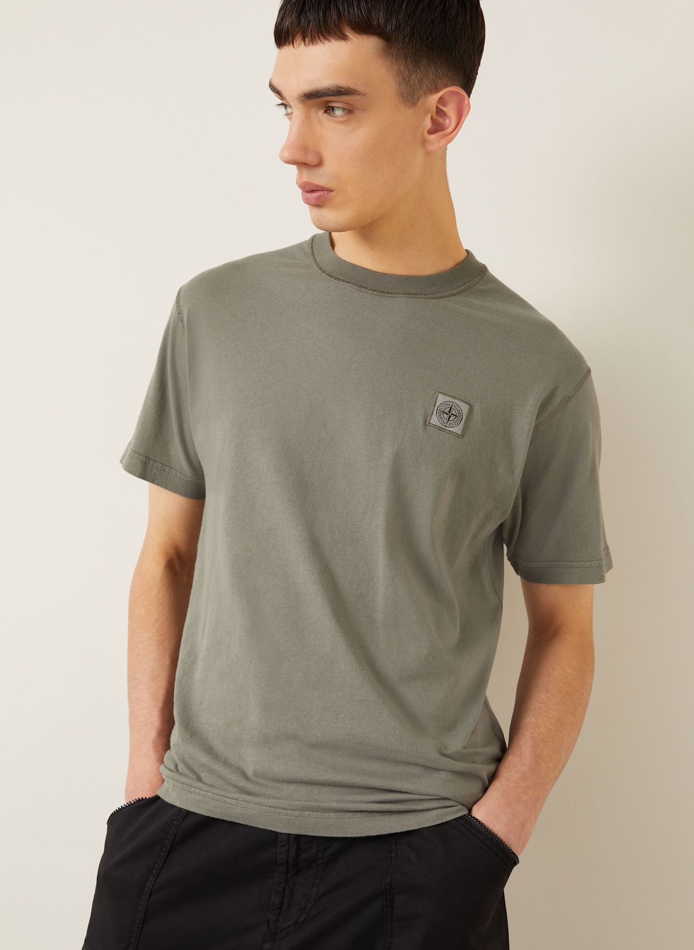 STONE ISLAND T-Shirt: DUNKELGRAU