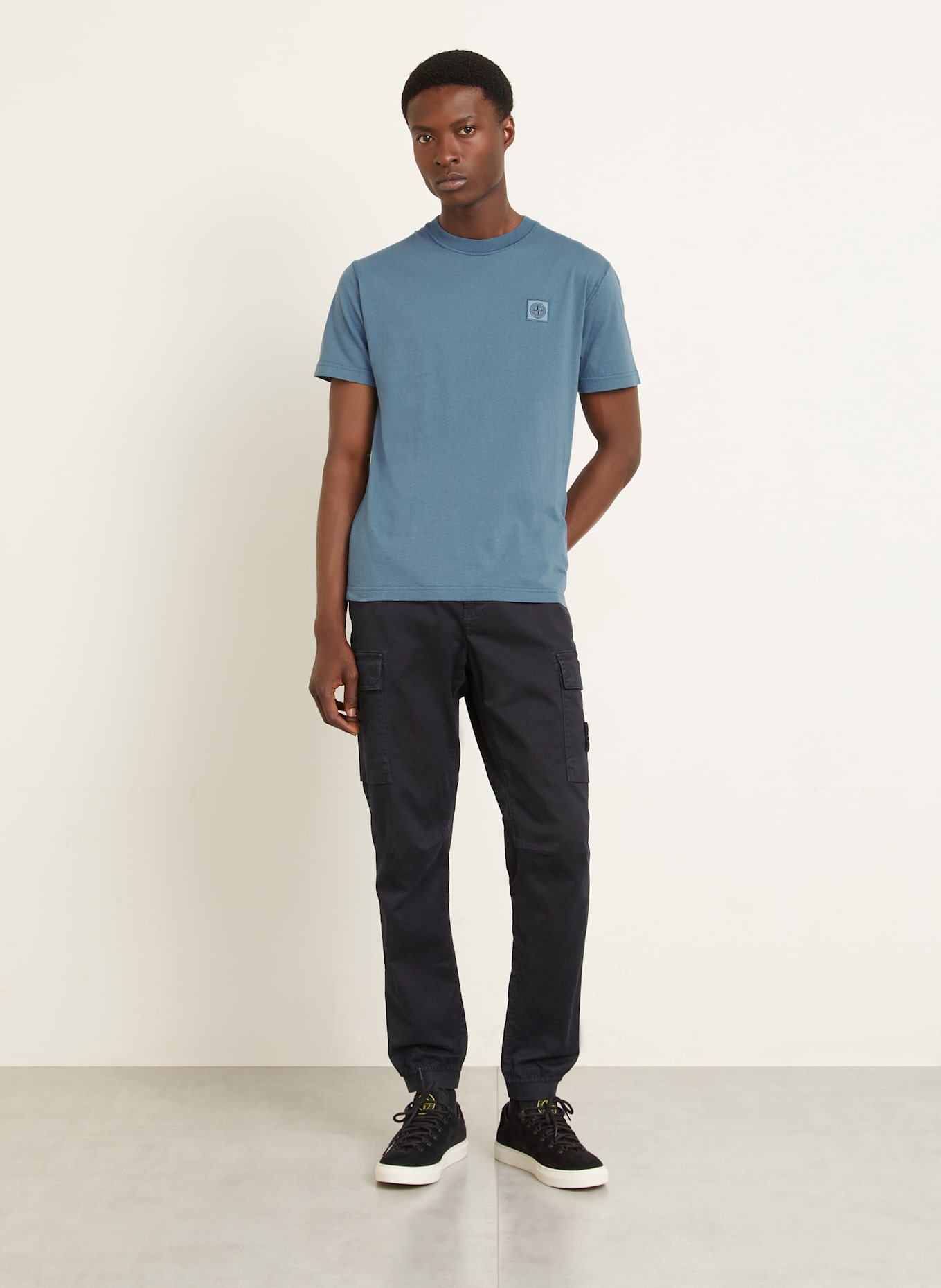 STONE ISLAND T-Shirt: BLAUGRAU