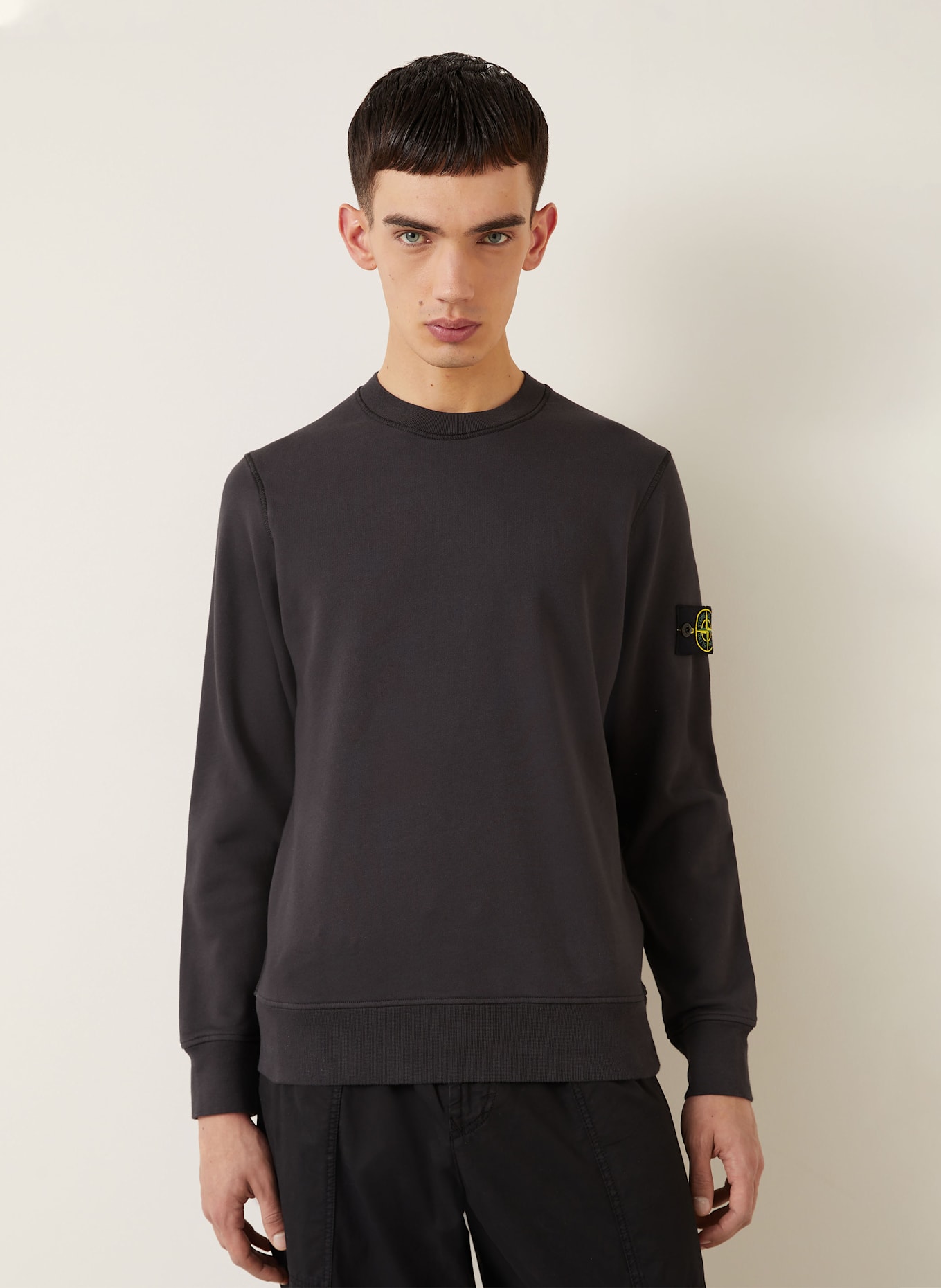 STONE ISLAND Sweatshirt: DUNKELGRAU