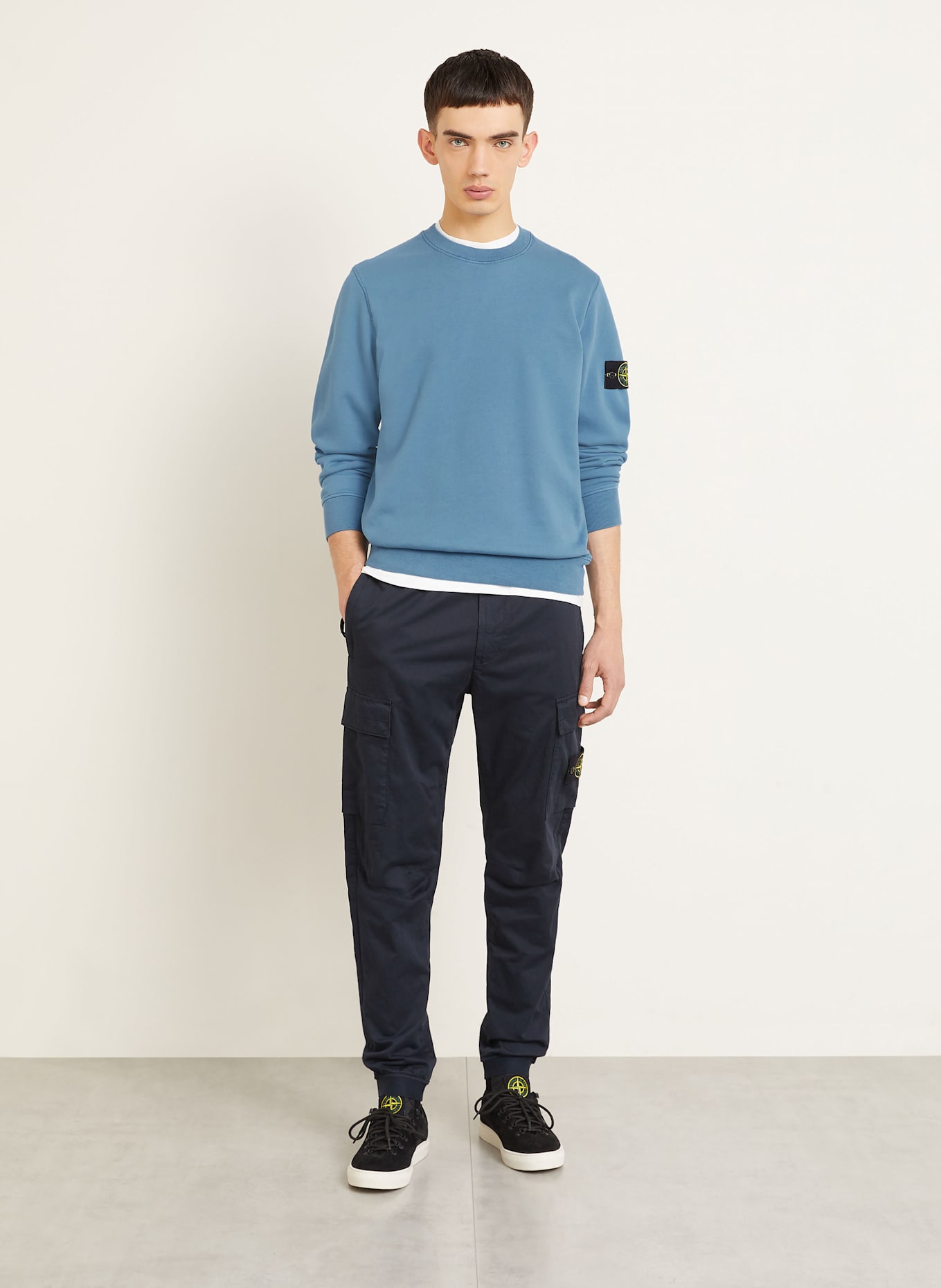 STONE ISLAND Sweatshirt: BLAUGRAU