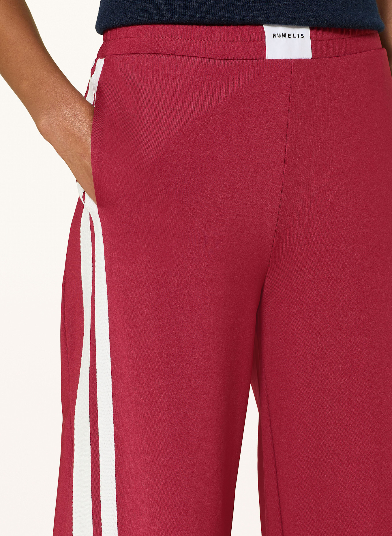 ELIAS RUMELIS Sweatpants PENNI mit Galonstreifen: DUNKELROT