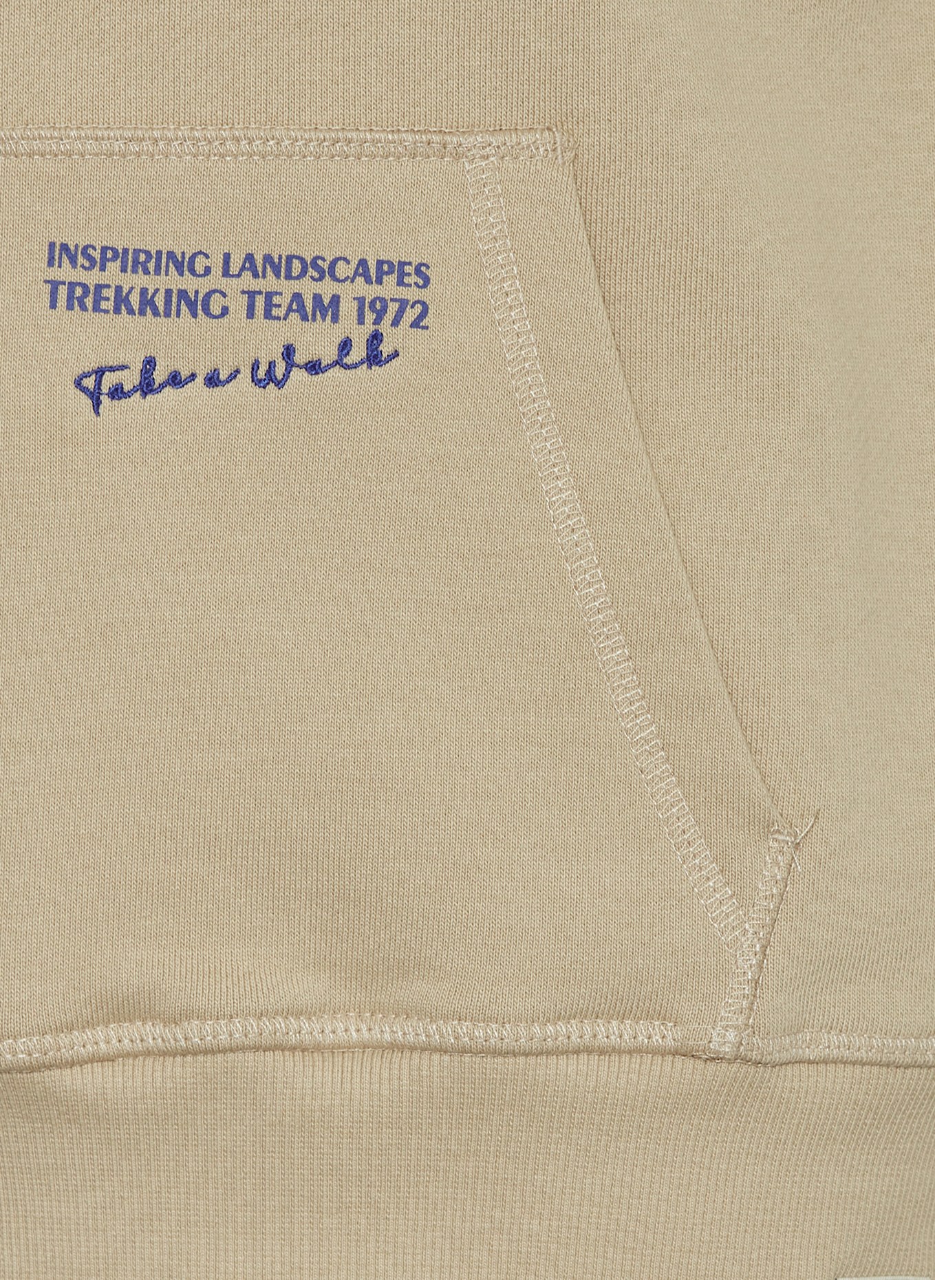 GARCIA Hoodie: HELLBRAUN / BLAU