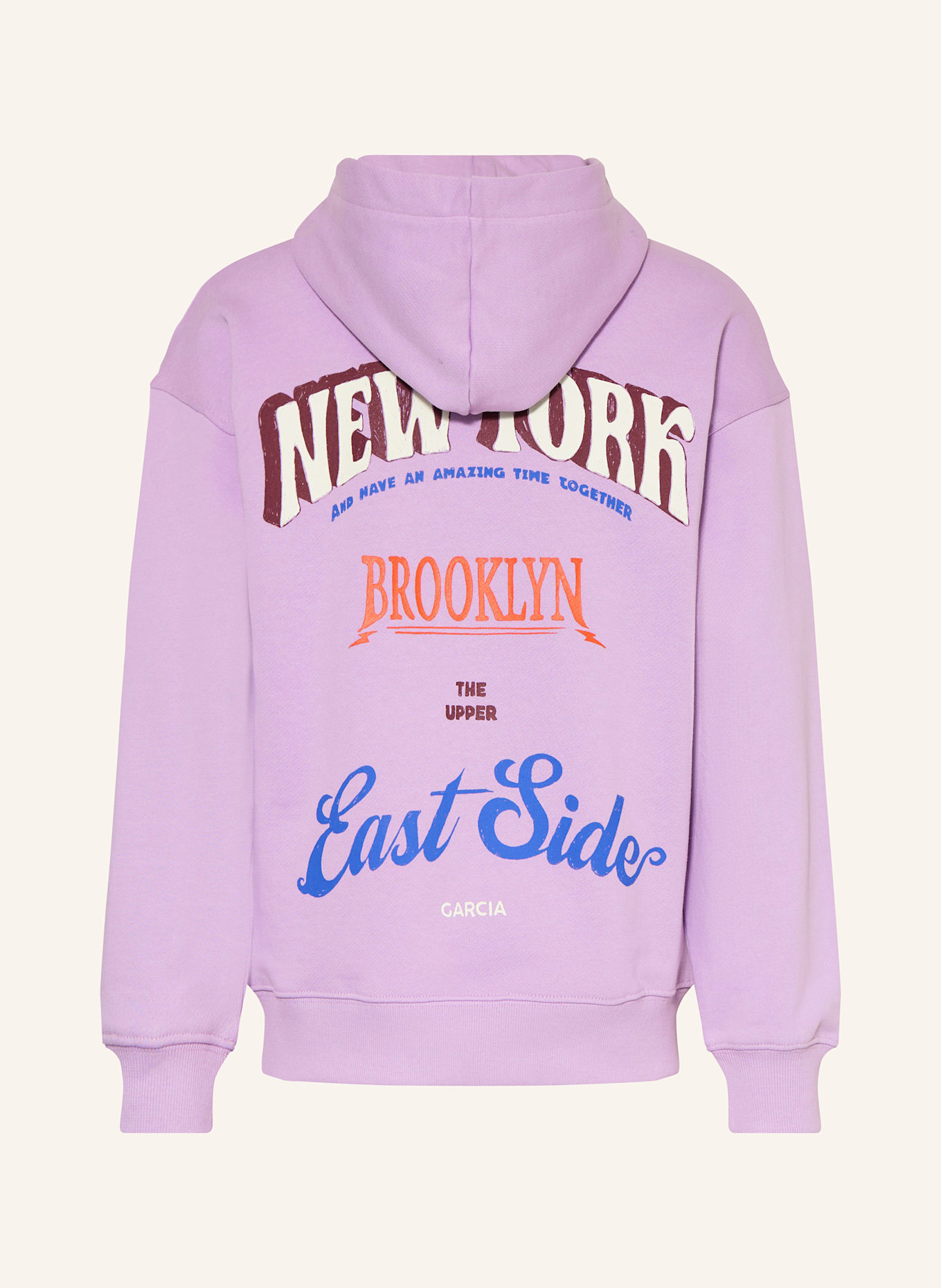 GARCIA Bluza z kapturem: JASNOFIOLETOWY