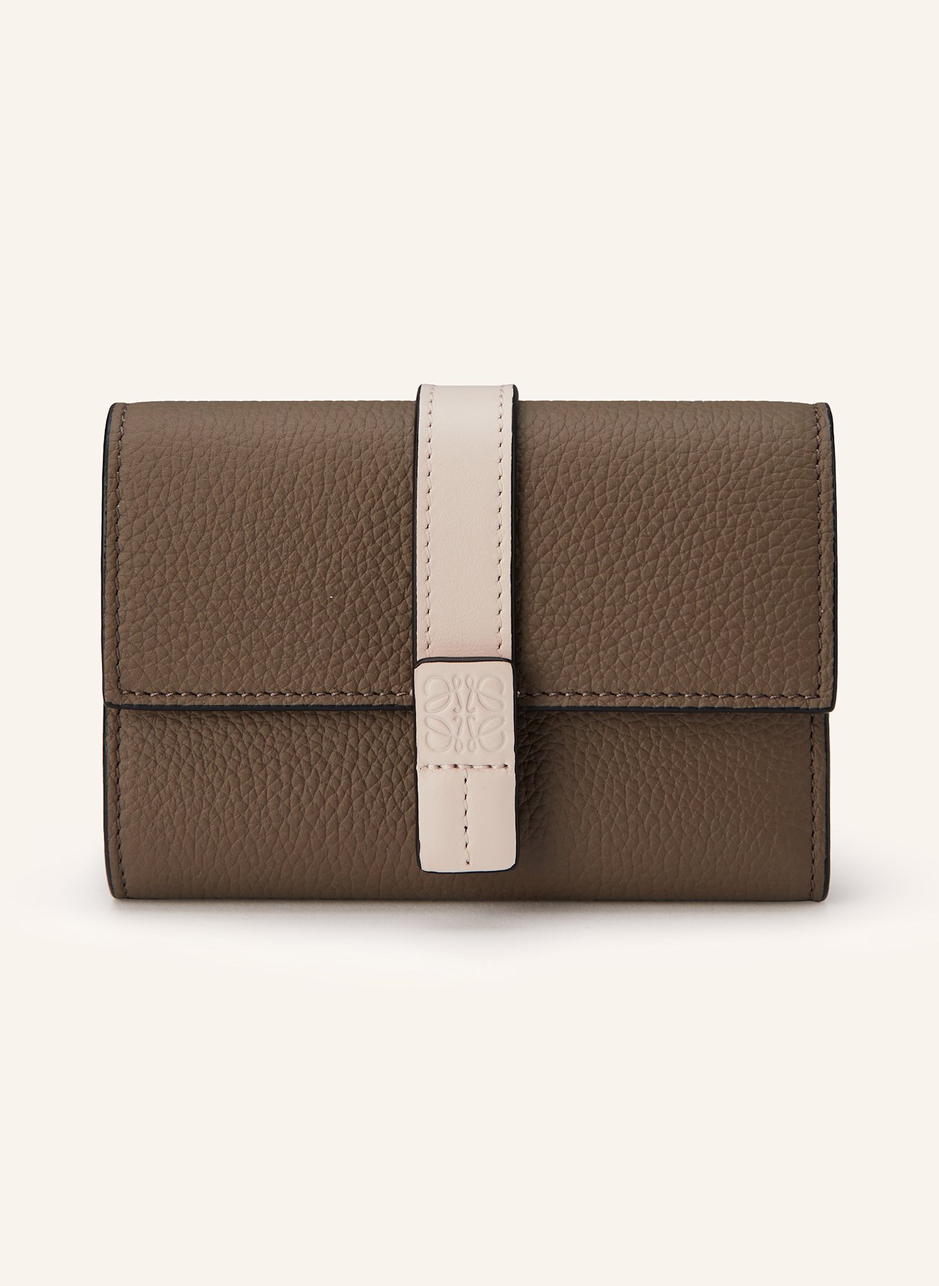 LOEWE Geldbörse: KHAKI / HELLROSA