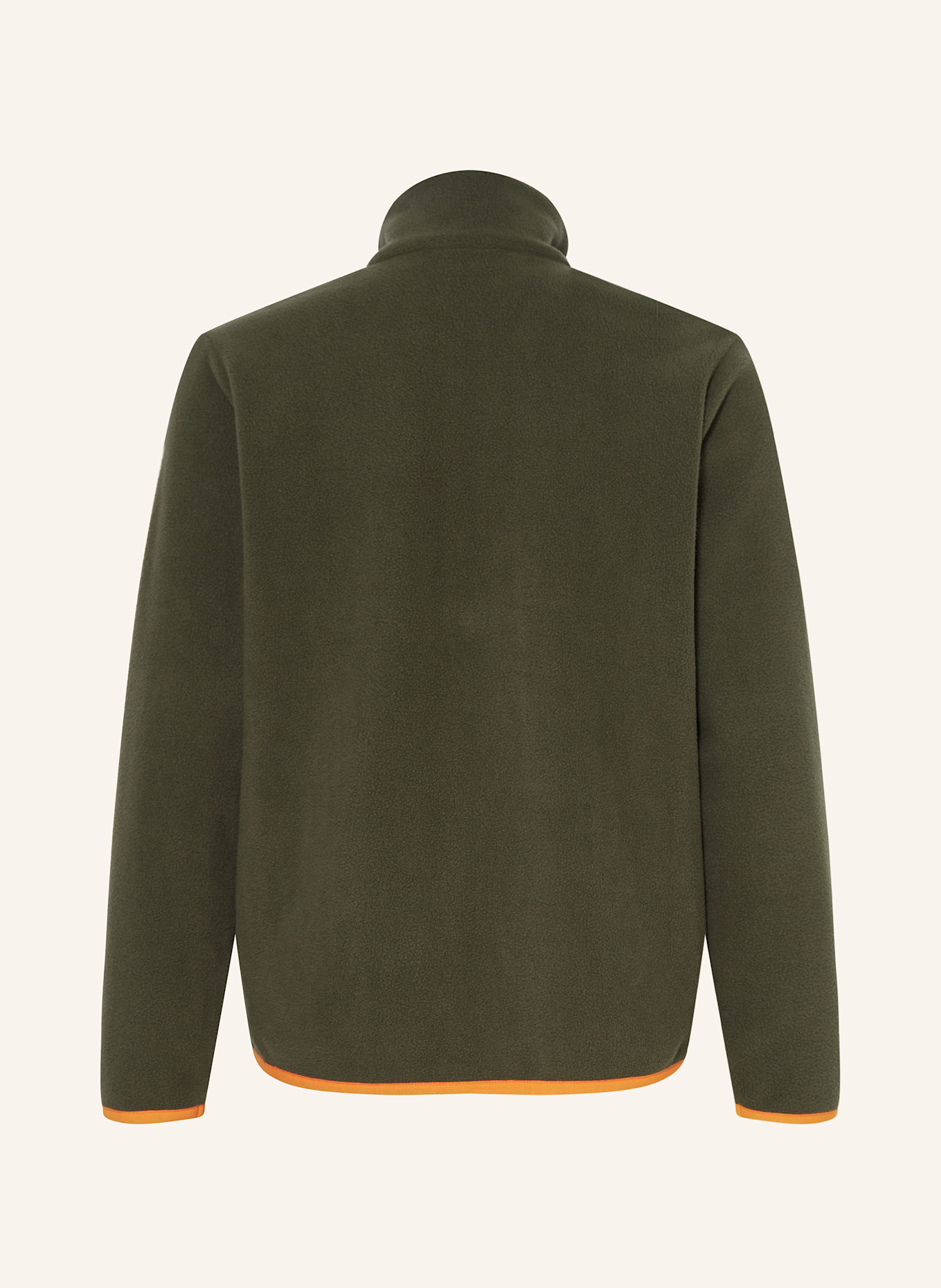 me°ru' Fleecejacke CANTERBURY: GRÜN / ORANGE