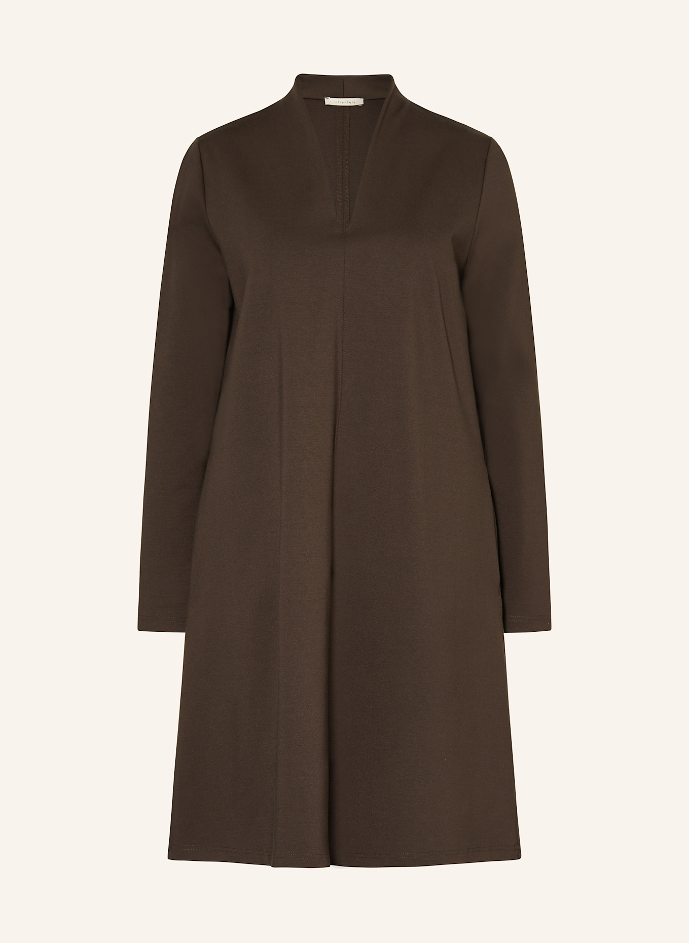 lilienfels Jerseykleid: DUNKELBRAUN