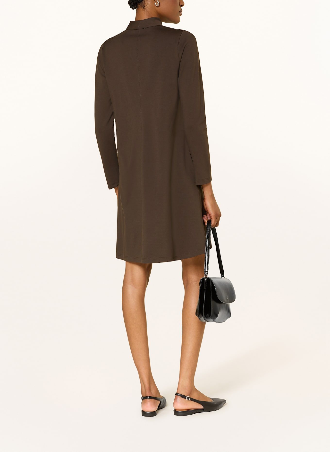 lilienfels Jerseykleid: DUNKELBRAUN