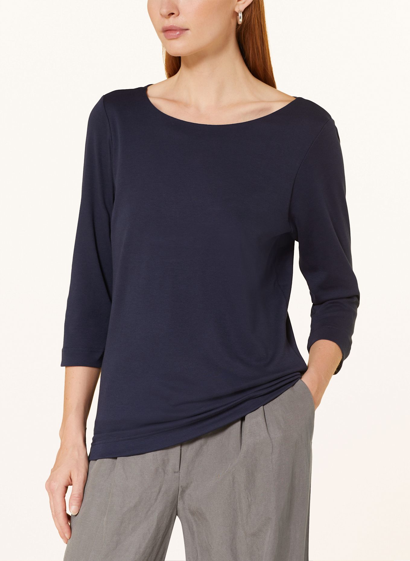 lilienfels Longsleeve mit 3/4-Arm: DUNKELBLAU
