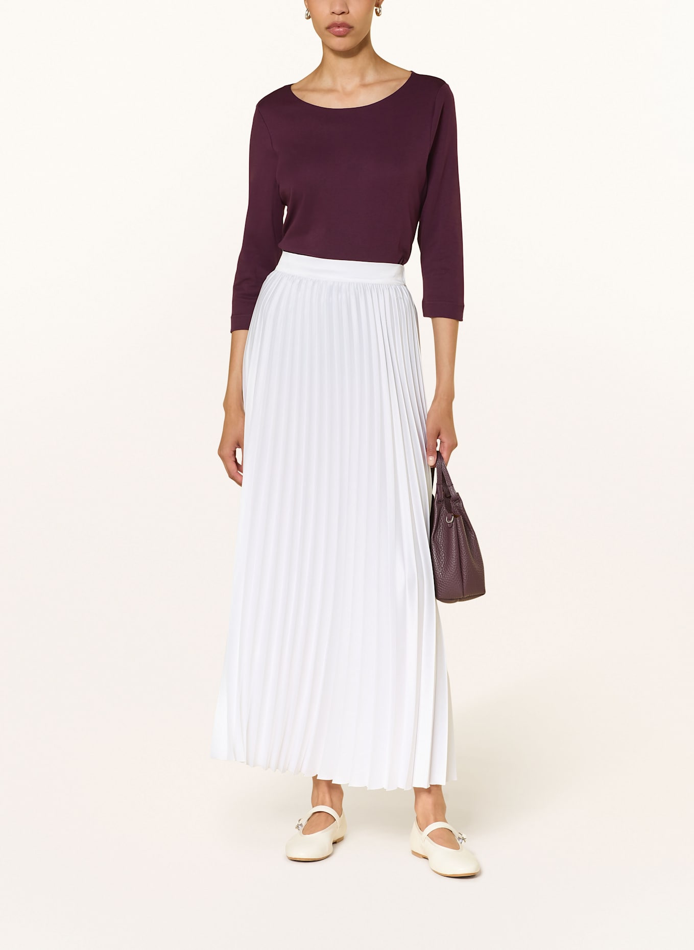 lilienfels Longsleeve mit 3/4-Arm: DUNKELLILA