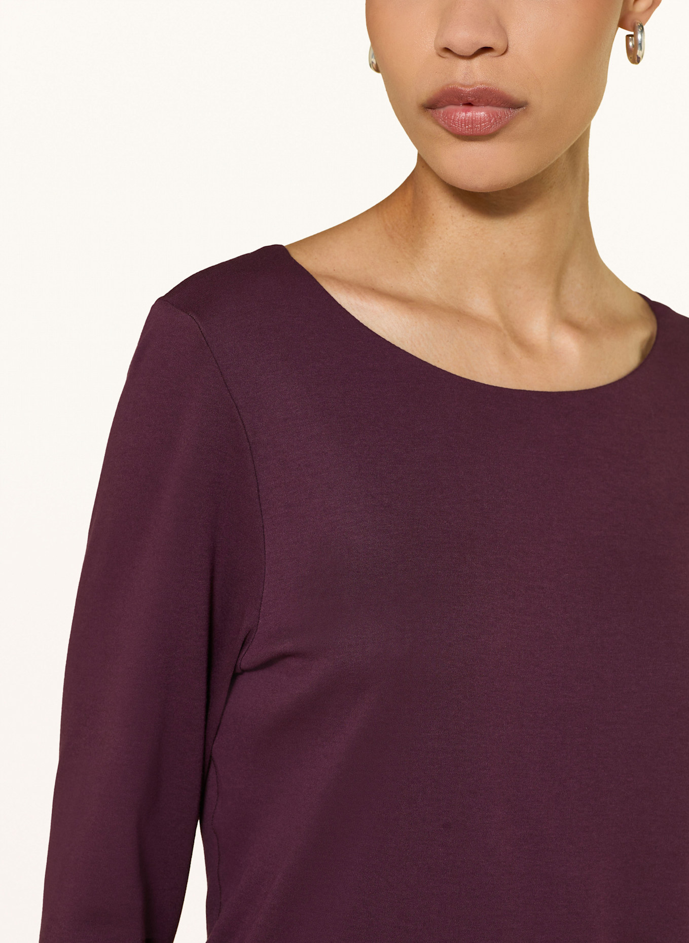 lilienfels Longsleeve mit 3/4-Arm: DUNKELLILA