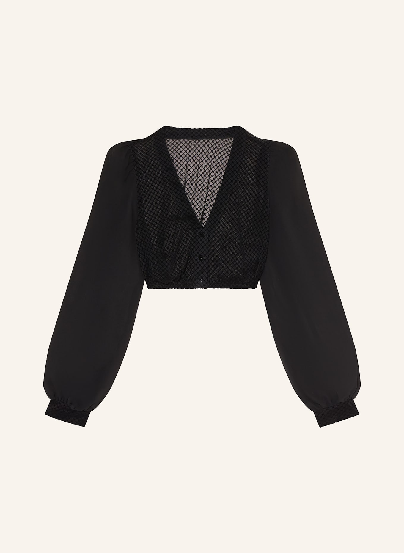 WALDORFF Dirndlbluse: SCHWARZ