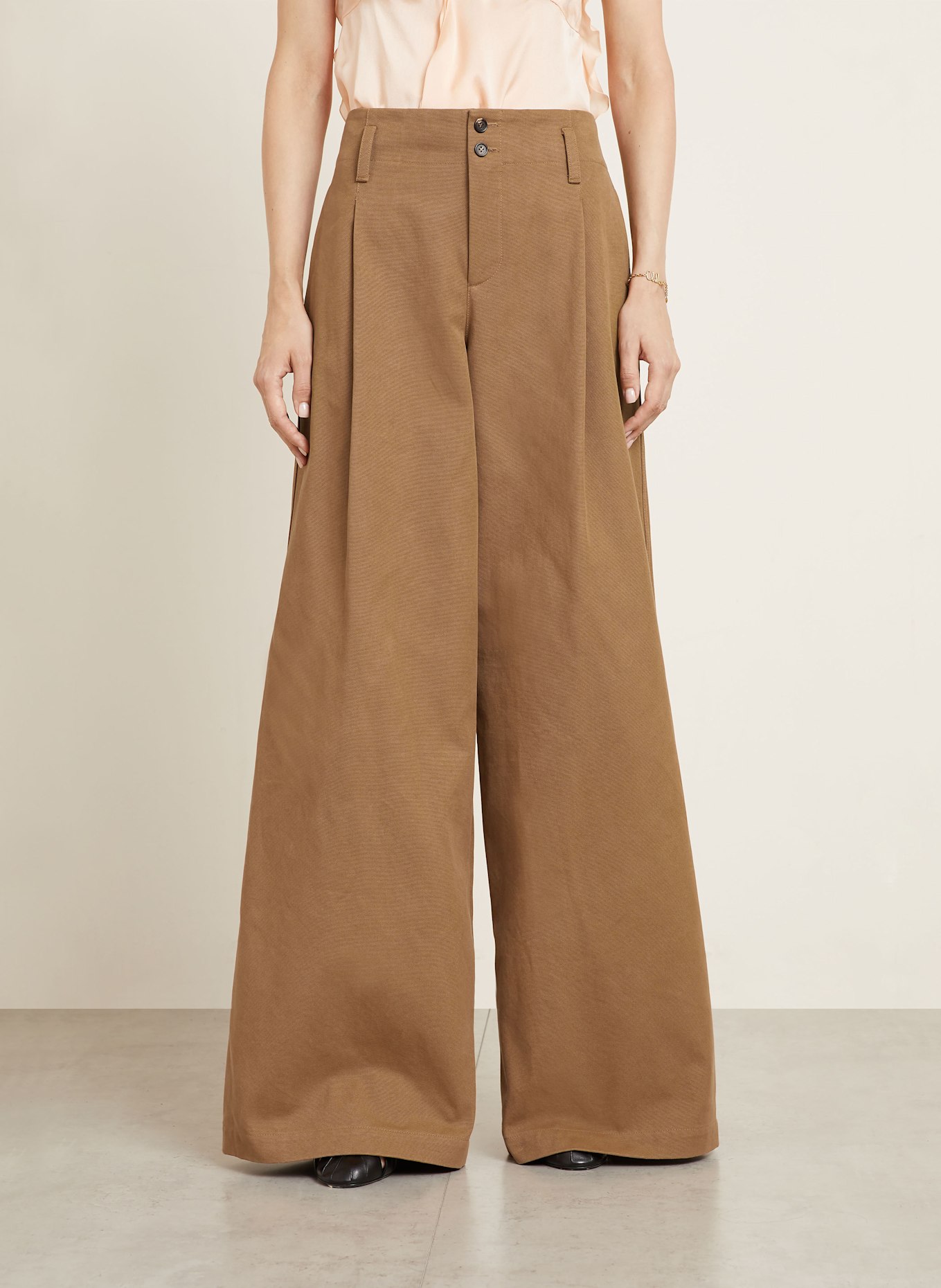 Chloé Marlenehose: BRAUN