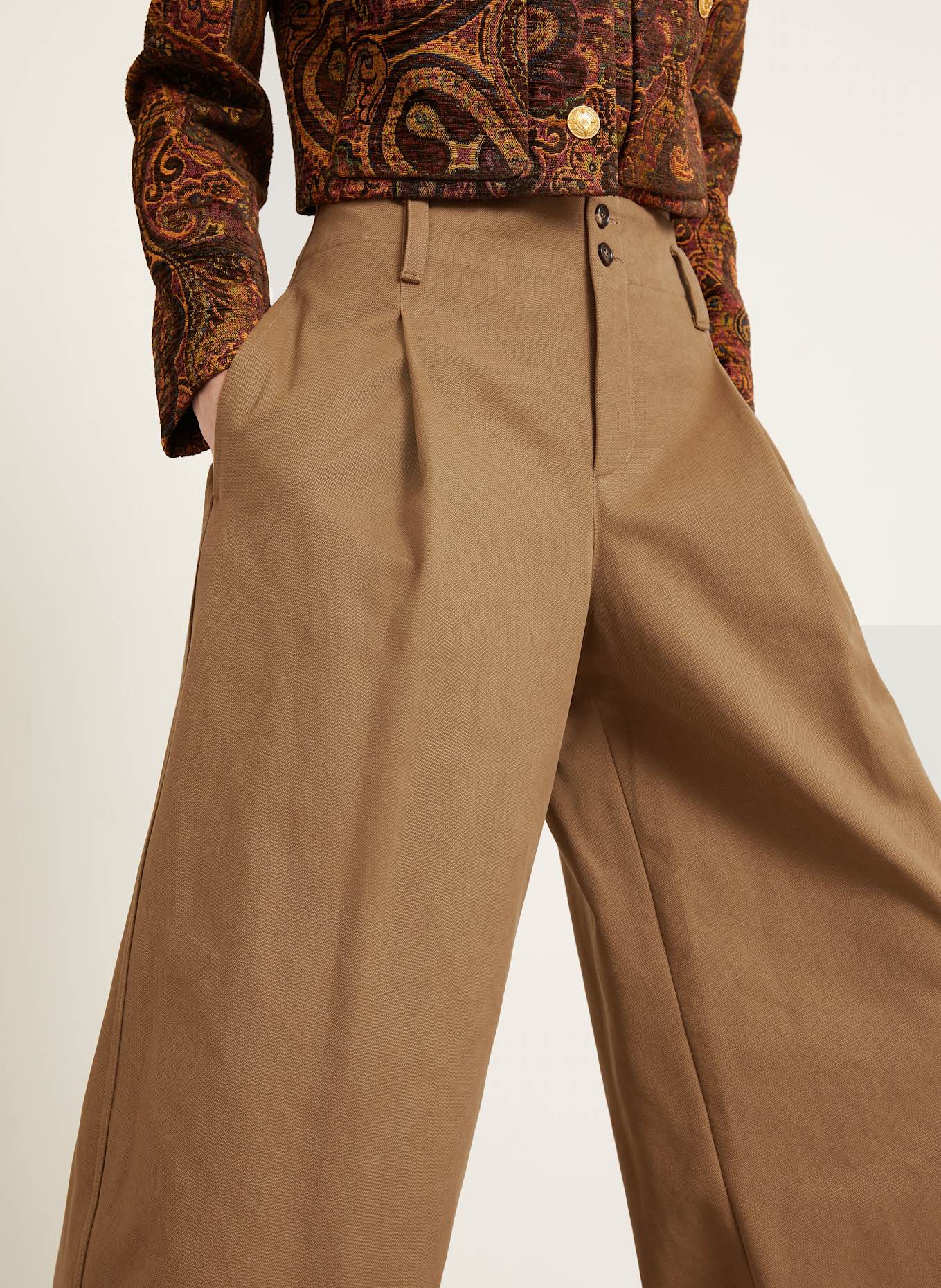 Chloé Marlenehose: BRAUN