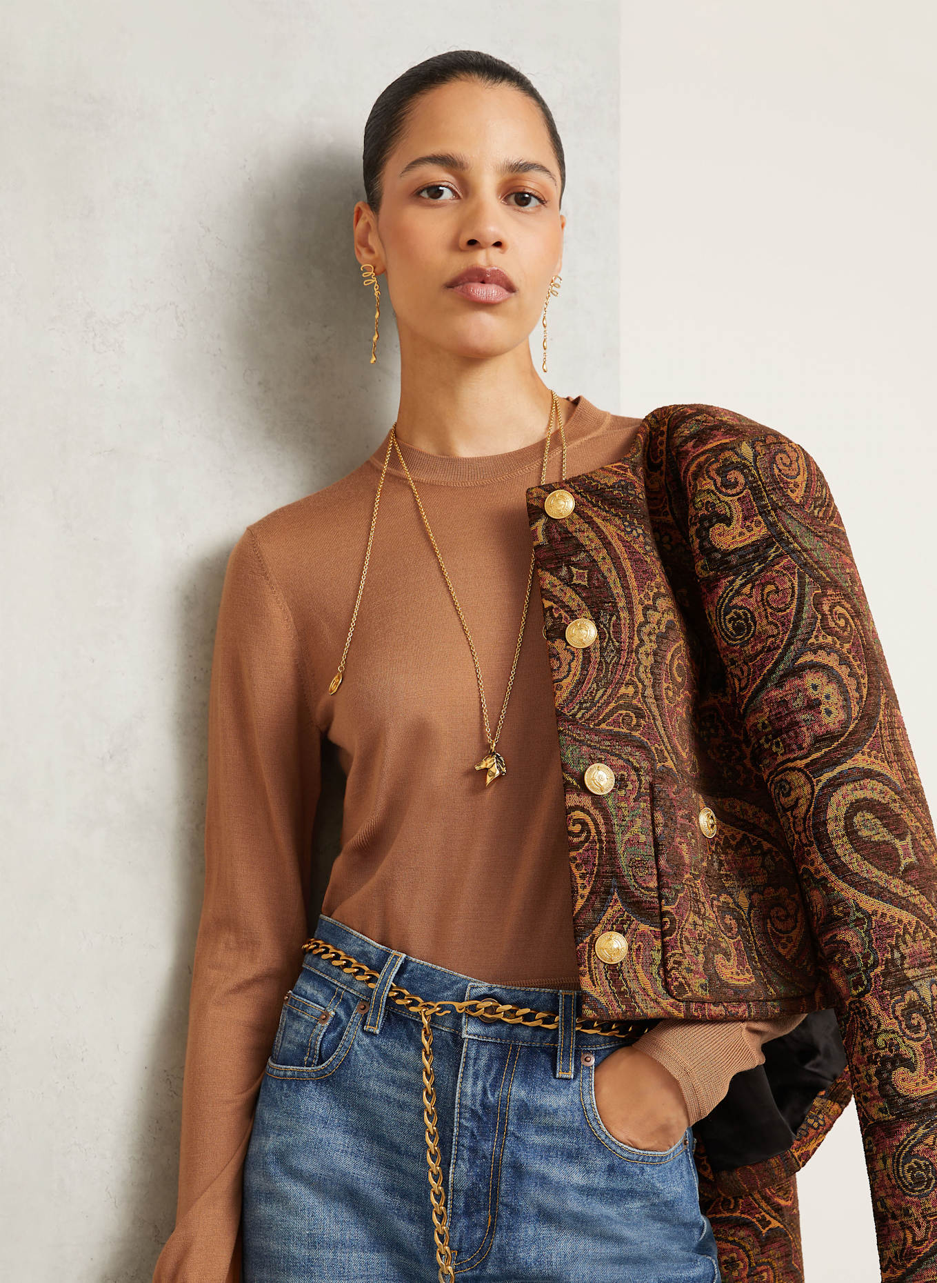 Chloé Pullover: COGNAC