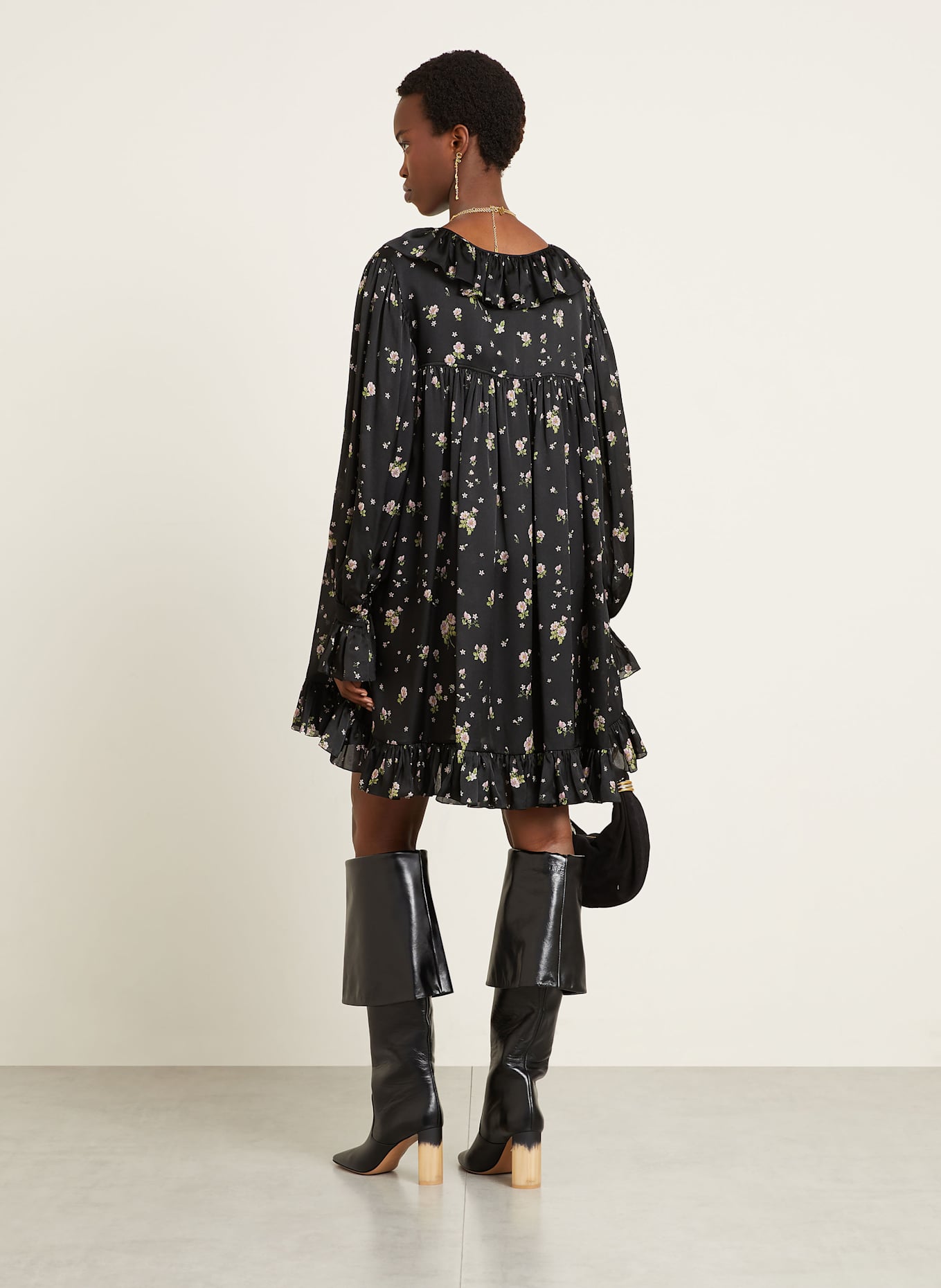 Chloé Seidenkleid: SCHWARZ