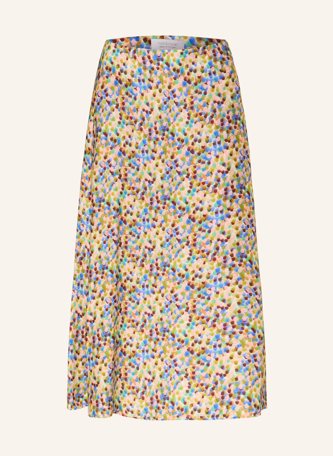 Rich & Royal Satinrock: ECRU / HELLBLAU / ROSA