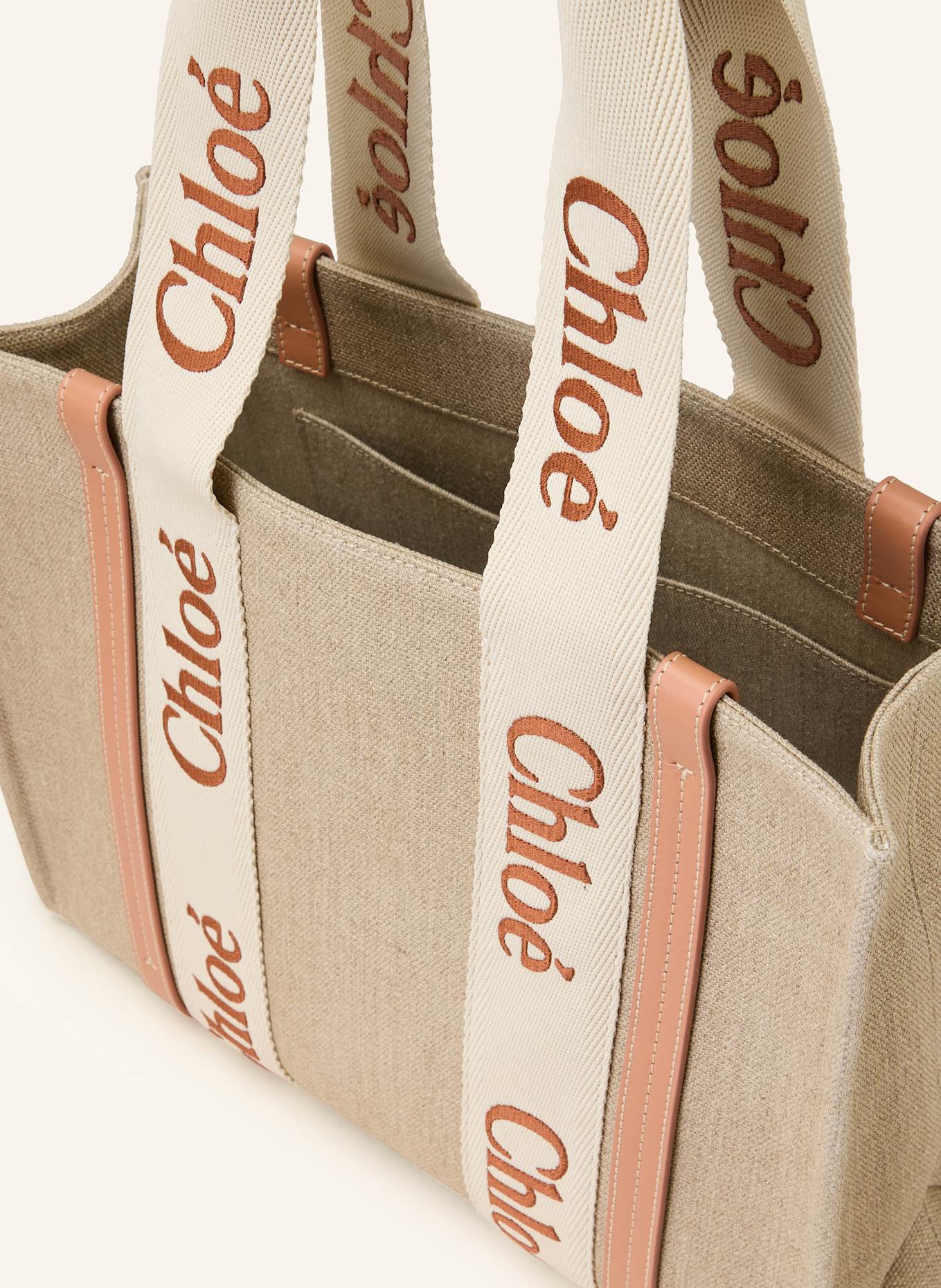 Chloé Shopper WOODY: Wooden Orange